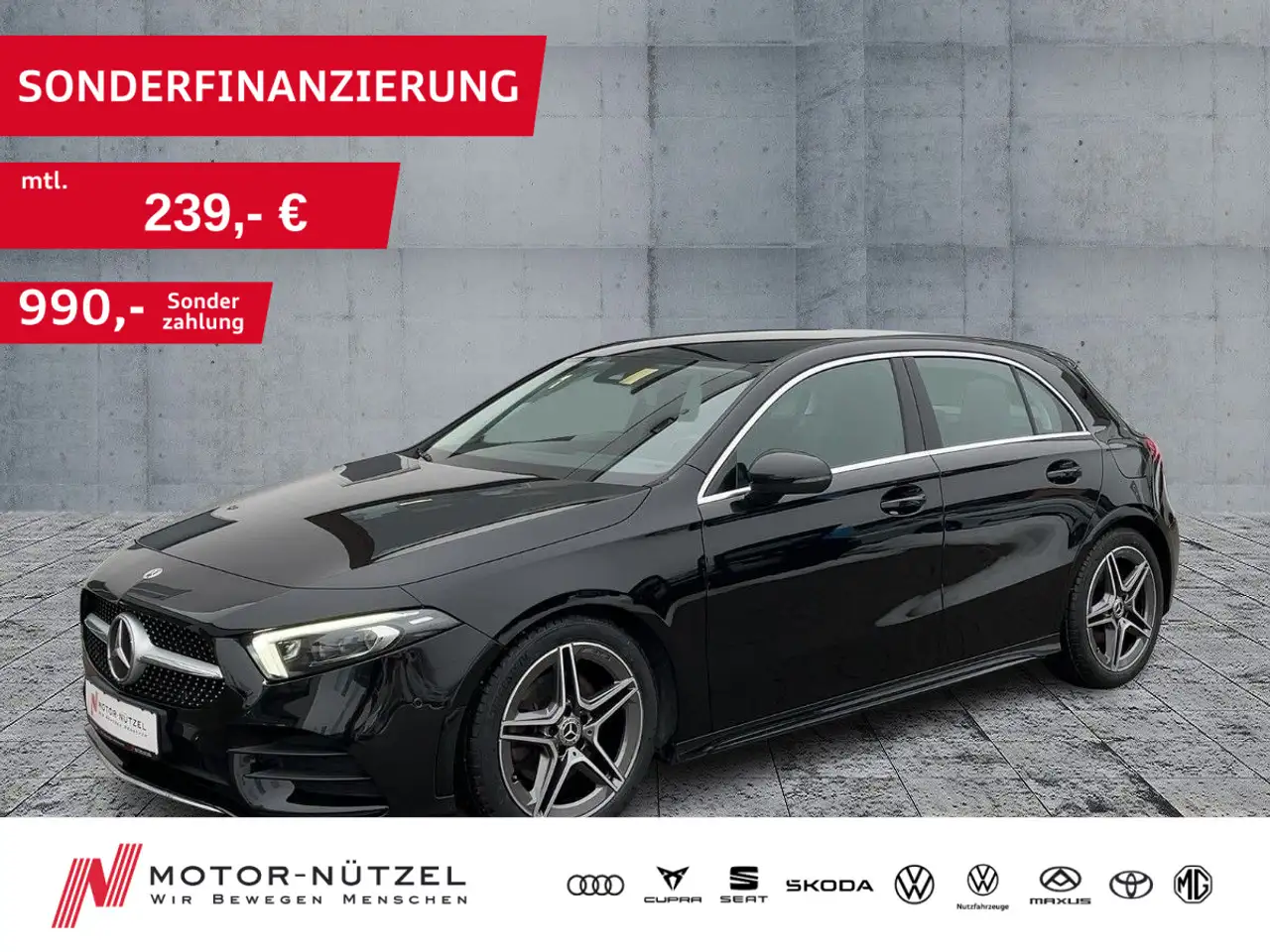 Mercedes-Benz A-Class d 4M AMG MULTIBEAM+NAV+SHZ+RFK+GRA+AHK+DAB