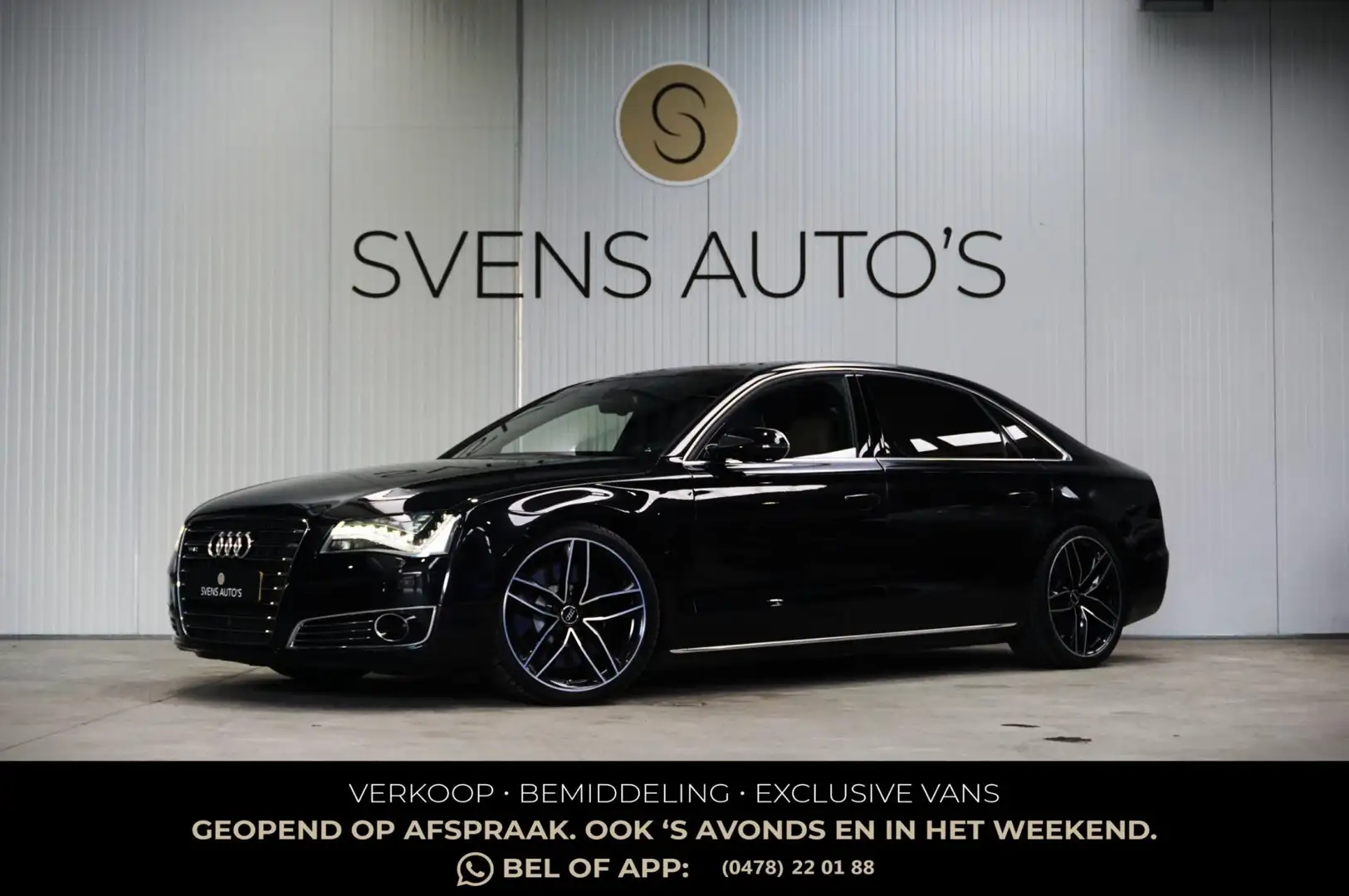 Audi A8 6.3 W12 Quattro Lang Uniek!|Televisie|Koelkast|Com Noir - 1