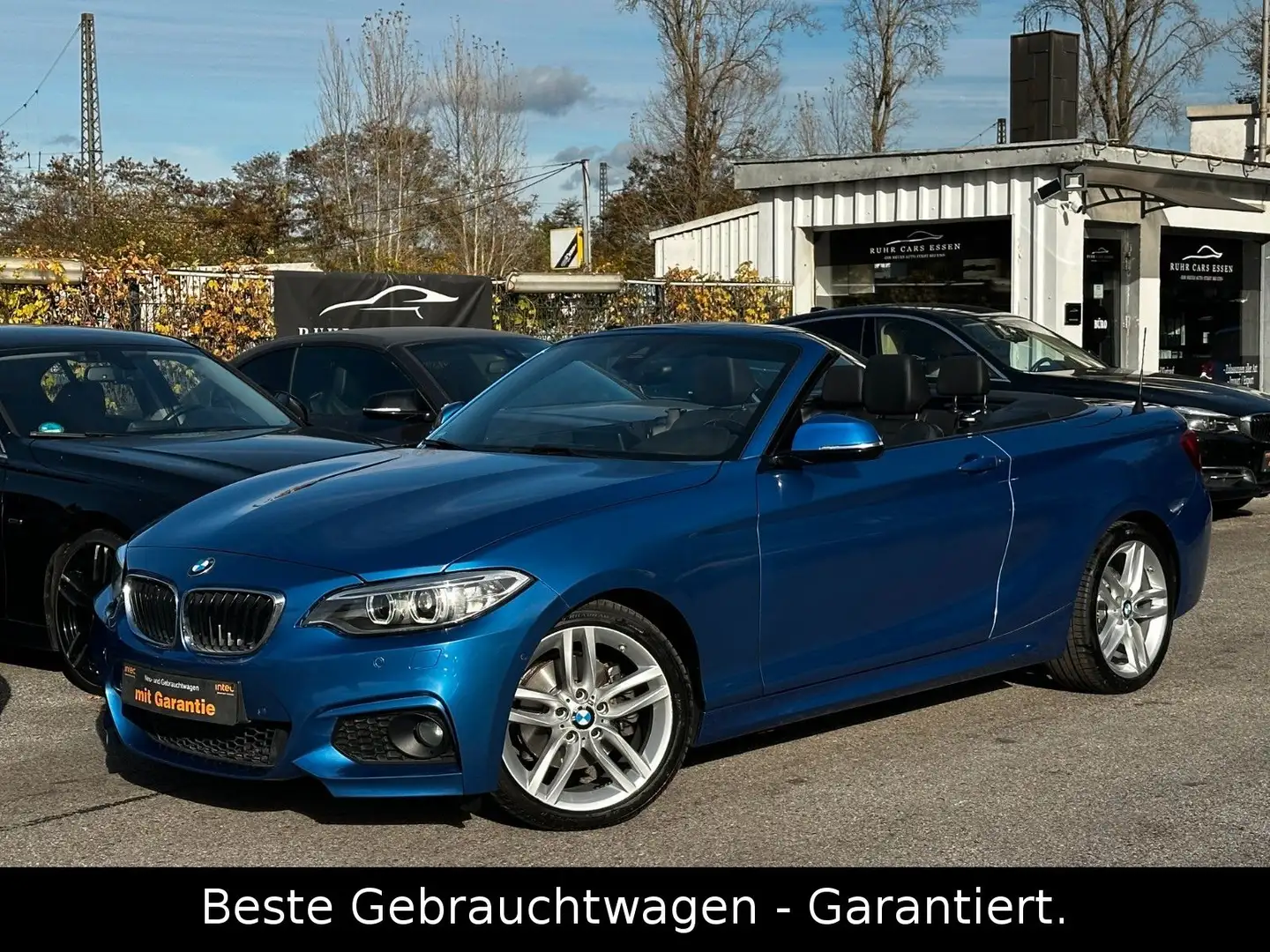 BMW 220 i Aut. Cabrio M Sport * NAVI * 76 TKM * 1HAND Bleu - 1