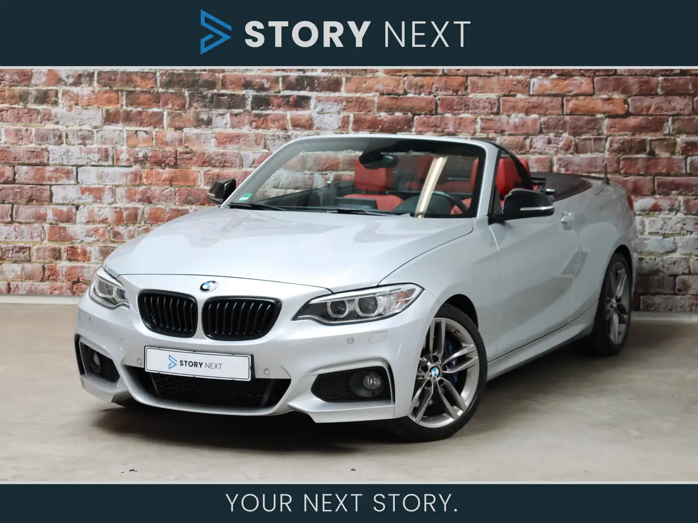 BMW 228 2 Serie Cabrio 228i High Executive M Sport Pakket Gris - 1