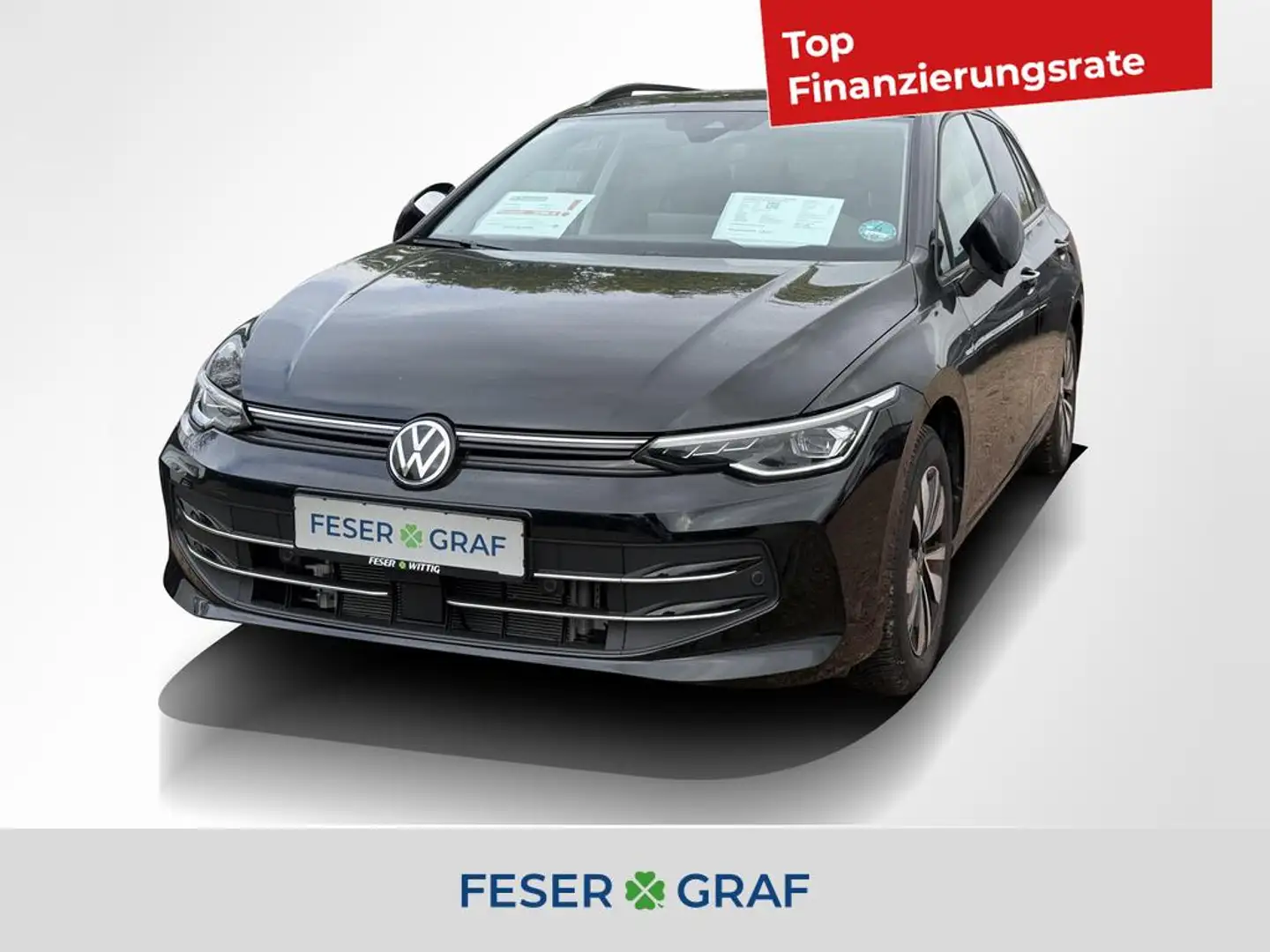 Volkswagen Golf VIII Variant 1.5 TSI Goal AHK/Kamera/LED+/Navi/Tra Schwarz - 1