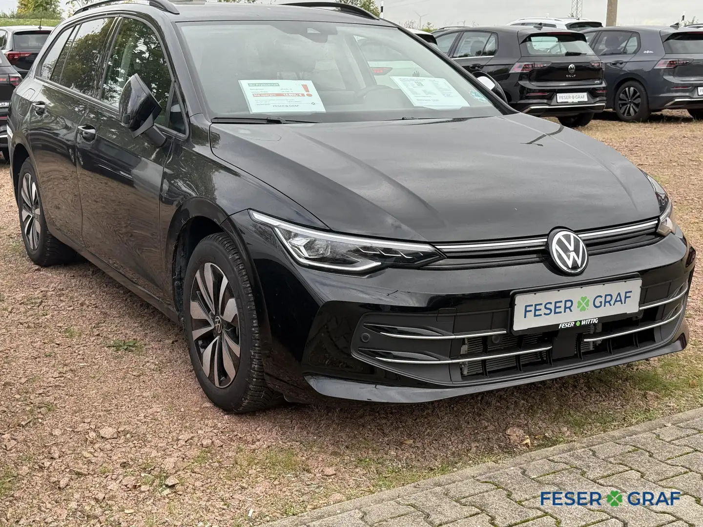 Volkswagen Golf VIII Variant 1.5 TSI Goal AHK/Kamera/LED+/Navi/Tra Schwarz - 2