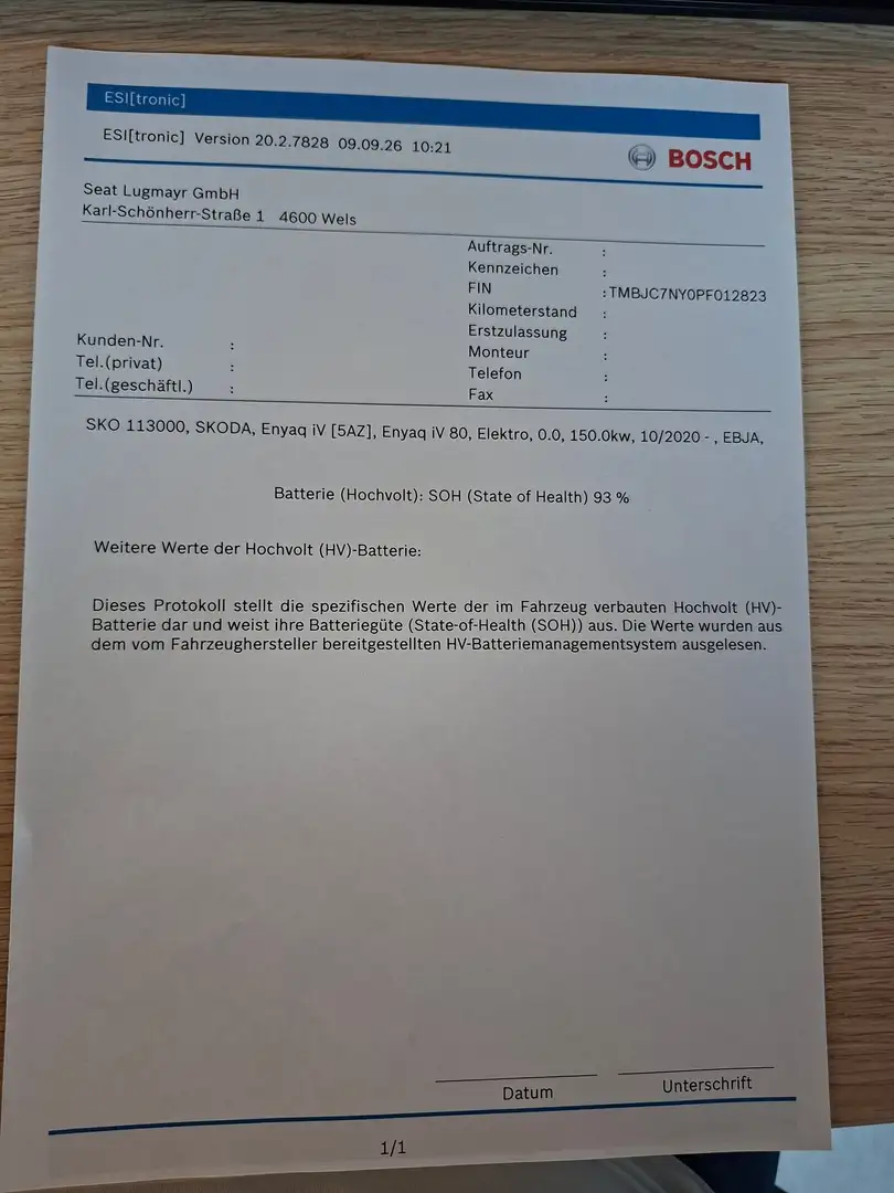 Skoda Enyaq 80 Weiß - 2