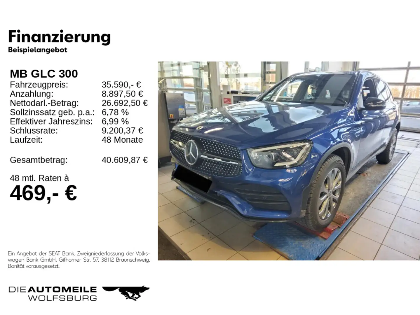 Mercedes-Benz GLC 300 4Matic AMG Line Kamera/Head-up Blau - 2