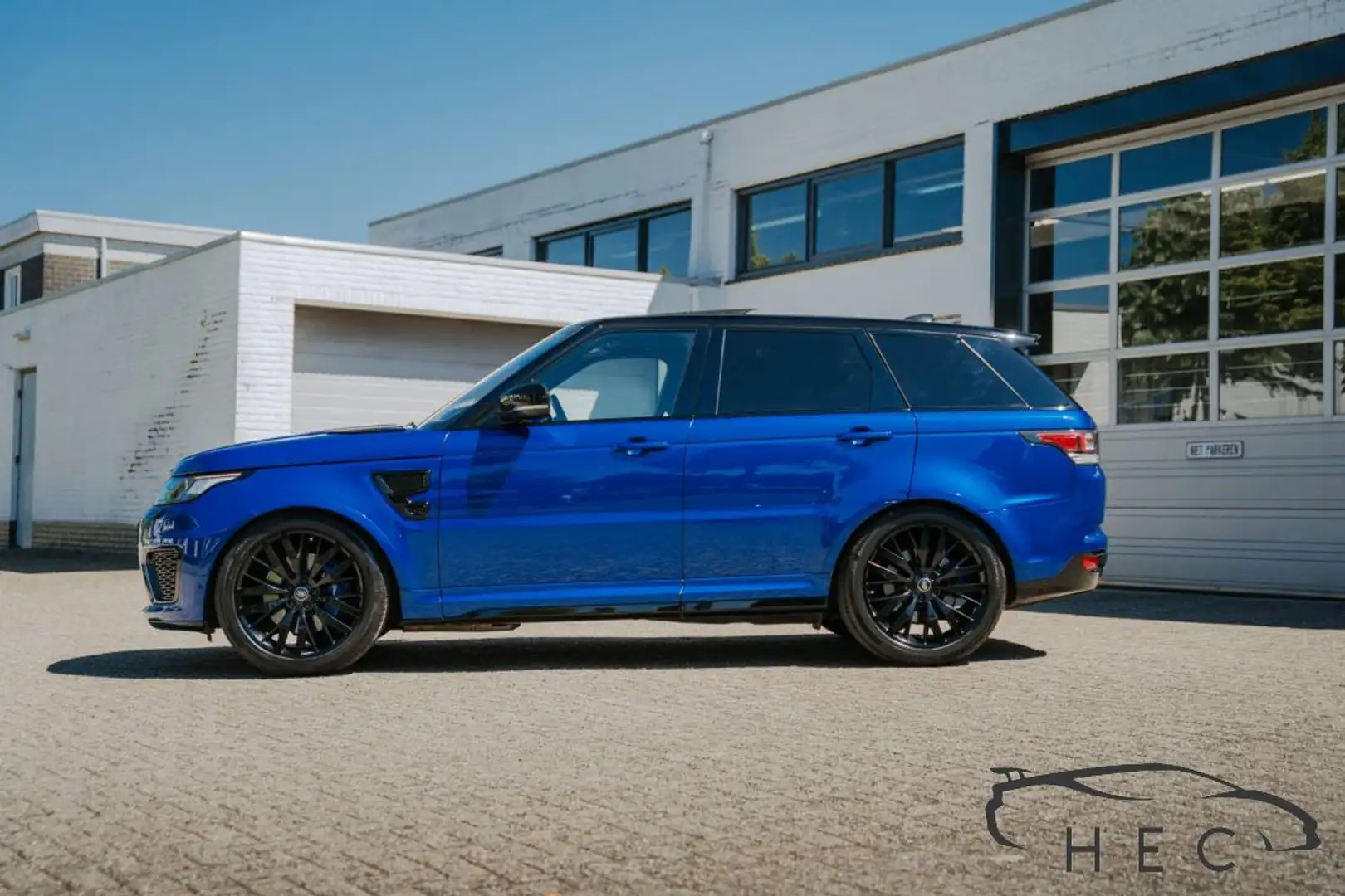 Land Rover Range Rover Sport SVR 5.0 Grijs kenteken Blauw - 2