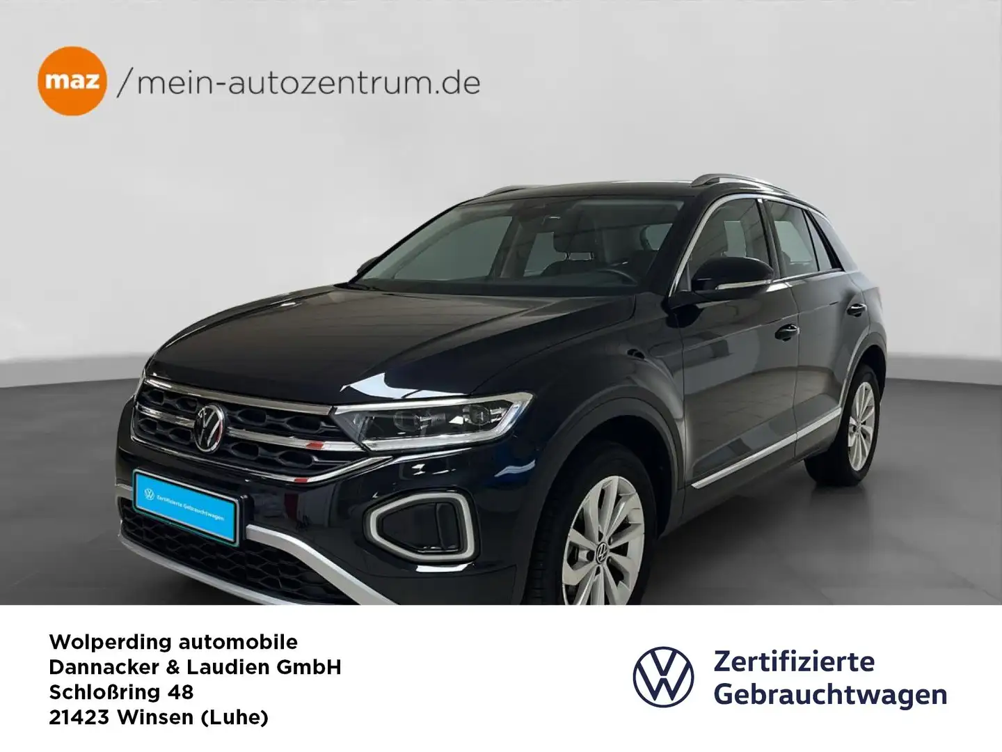 Volkswagen T-Roc 1.5 TSI DSG Style Bluetooth LED Klima Schwarz - 1