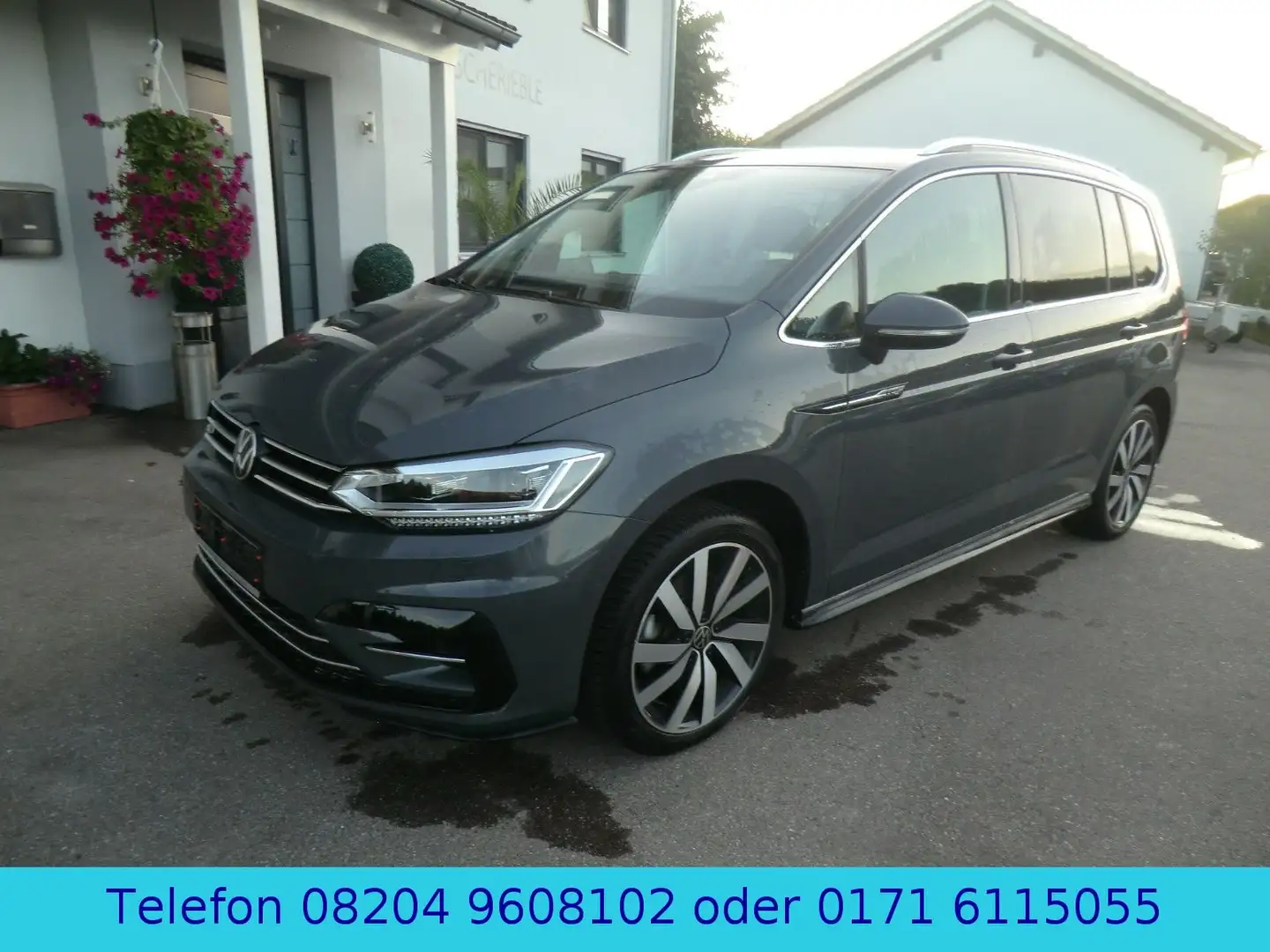 Volkswagen Touran Highline R-Line AHK / Panorama / 7 Sitze Grigio - 2