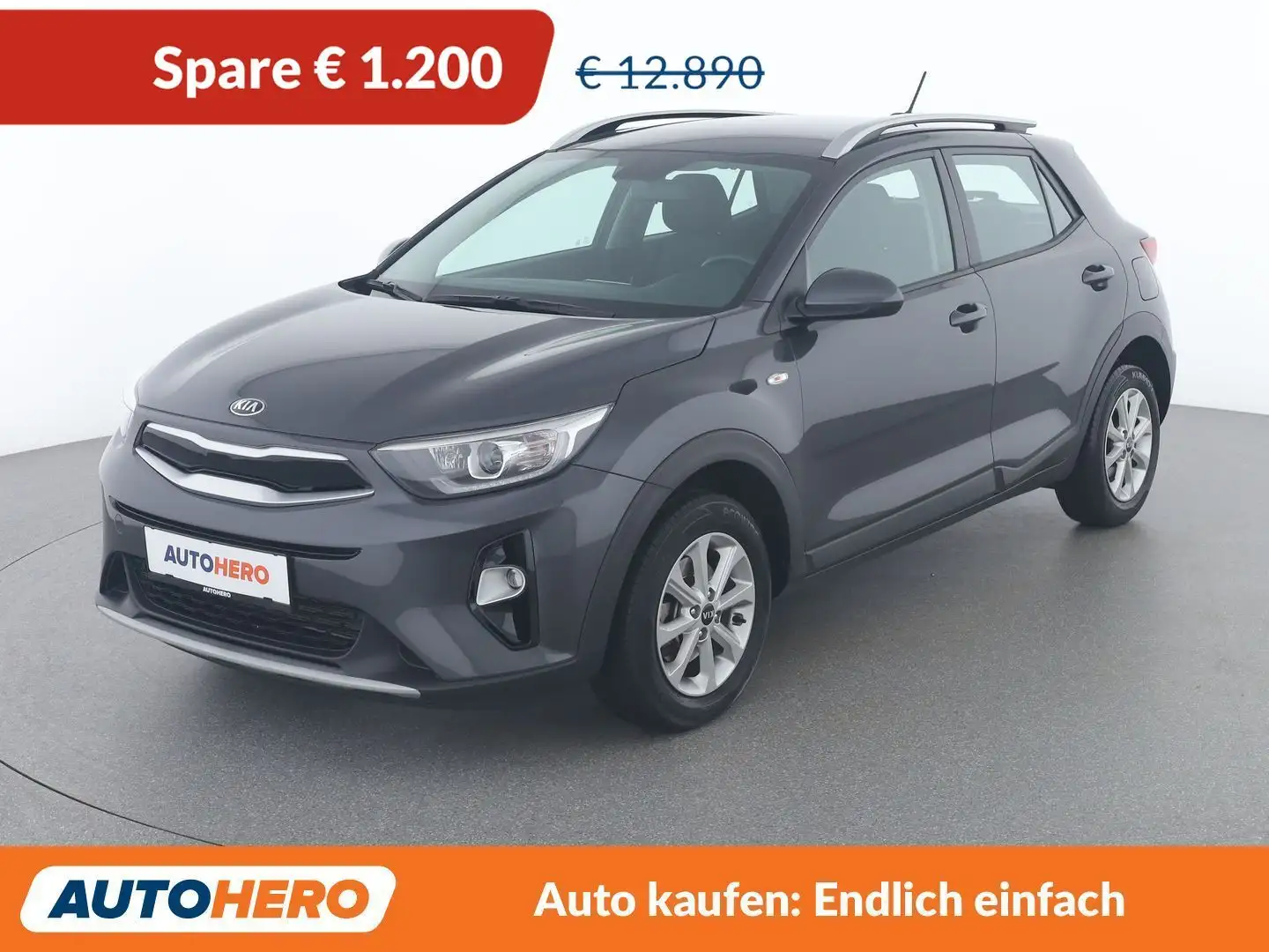 Kia Stonic 1.2 Silber Grau - 1