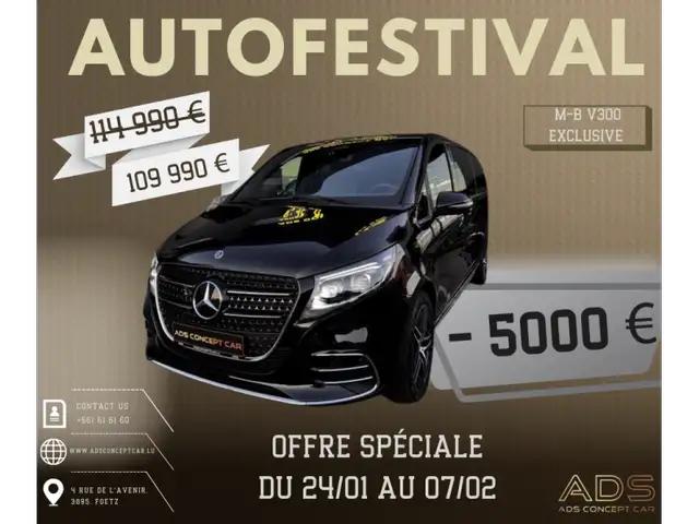 Mercedes-Benz V 300 EXCLUSIVE EXTRA LONGUE L3 4MATIC AIRMATIC 2.0L 237