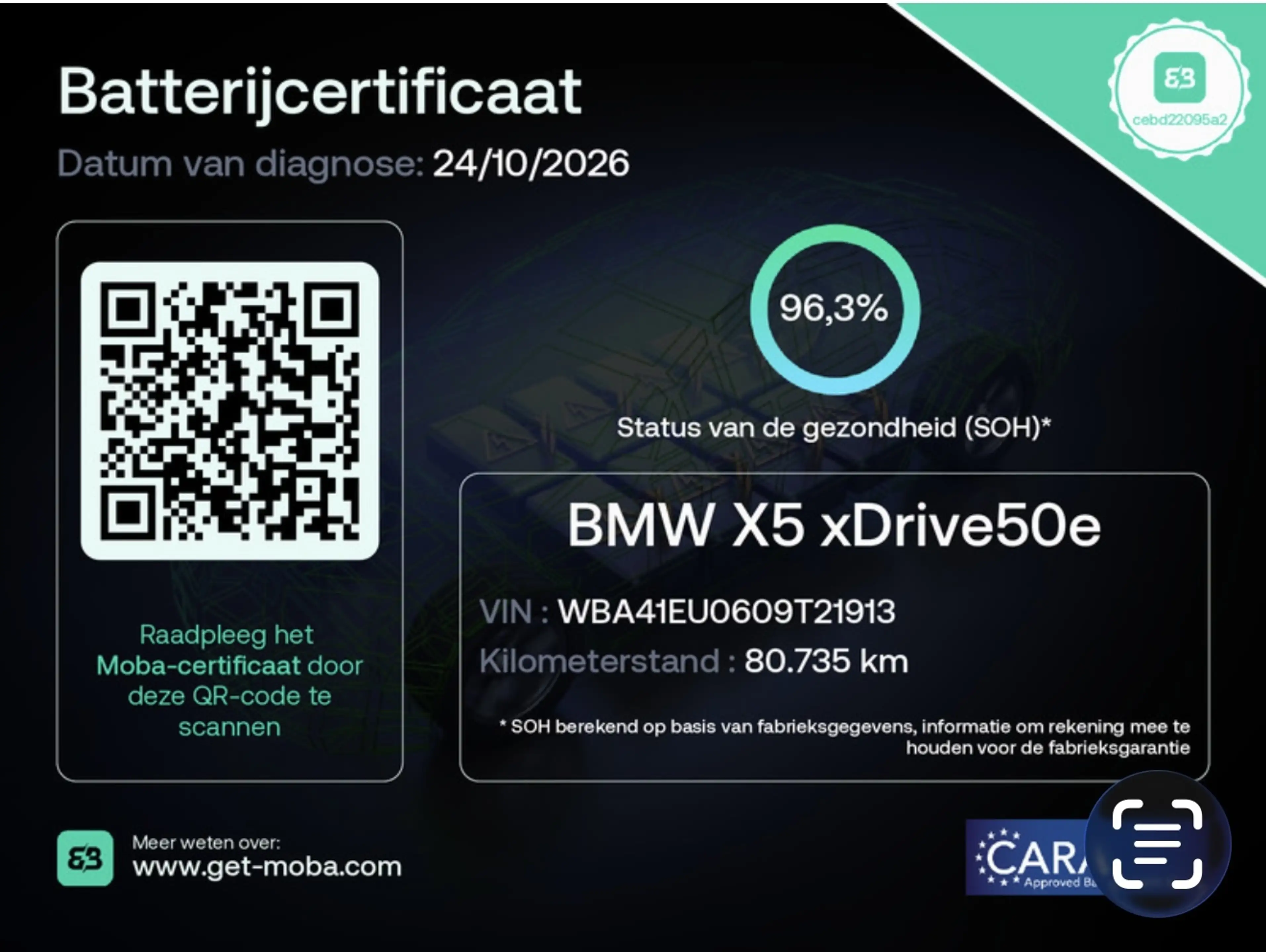 BMW X5 XDrive50e PERFORMANCE 22'' PANO/STOEL-M+KOELING/LE — photo 2