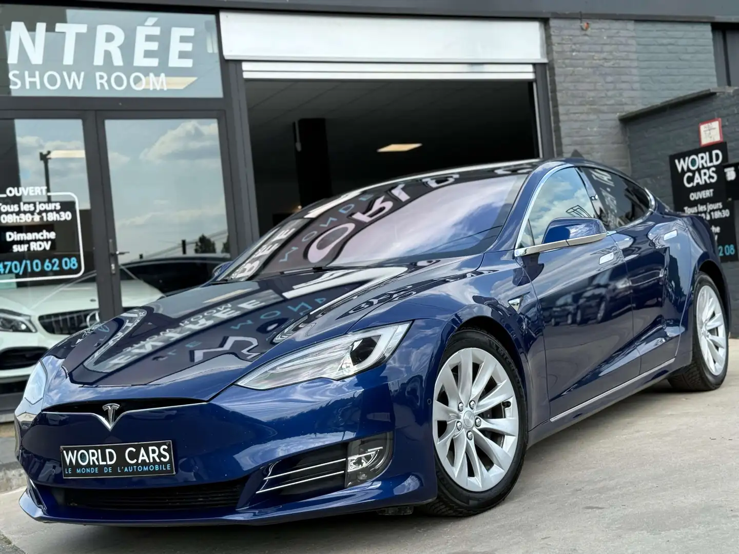 Tesla Model S 75 RWD TOIT PANO FULL OPTIONS GARANTIE 12MOIS Bleu - 1