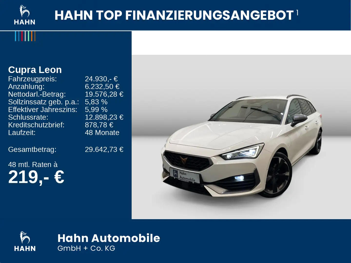 CUPRA Leon Sportstourer 1.4 e-HYBRID DSG LED Navi DCC Weiß - 2