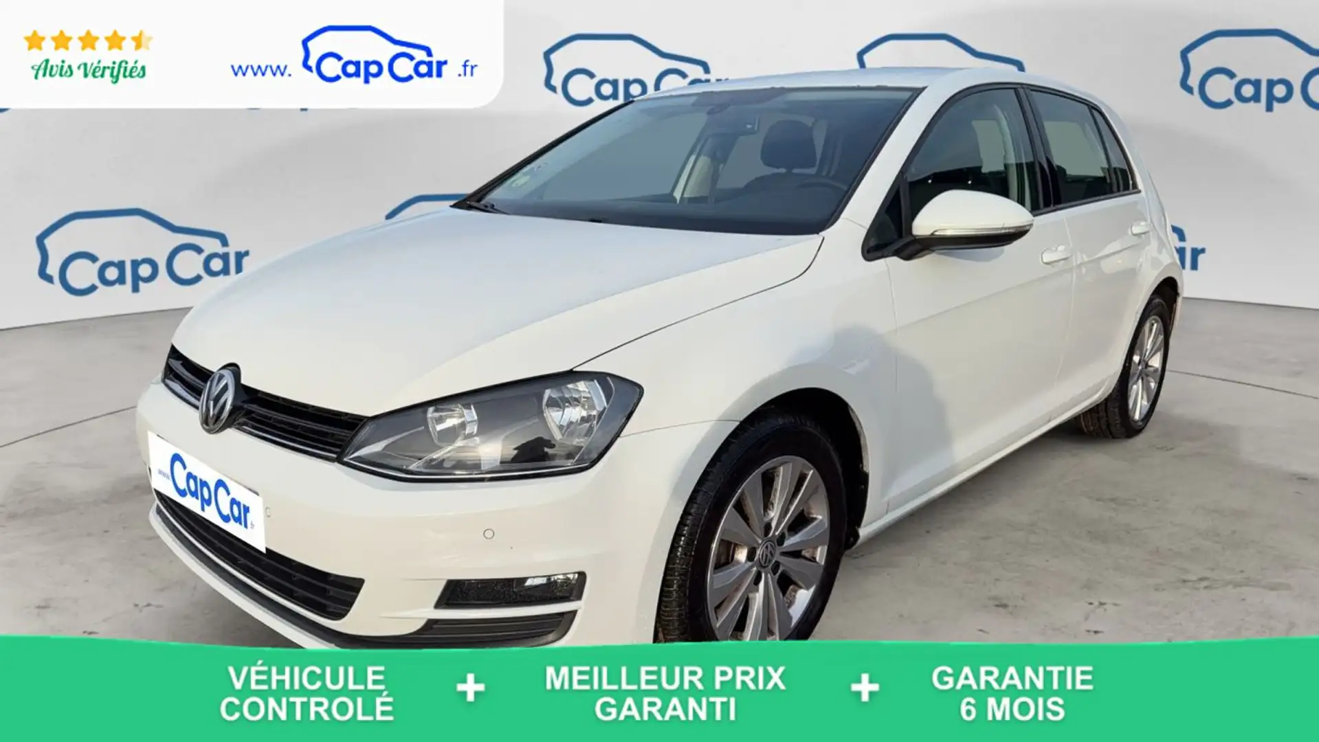 Volkswagen Golf VII 1.6 TDI 105 Confortline Blanc - 1