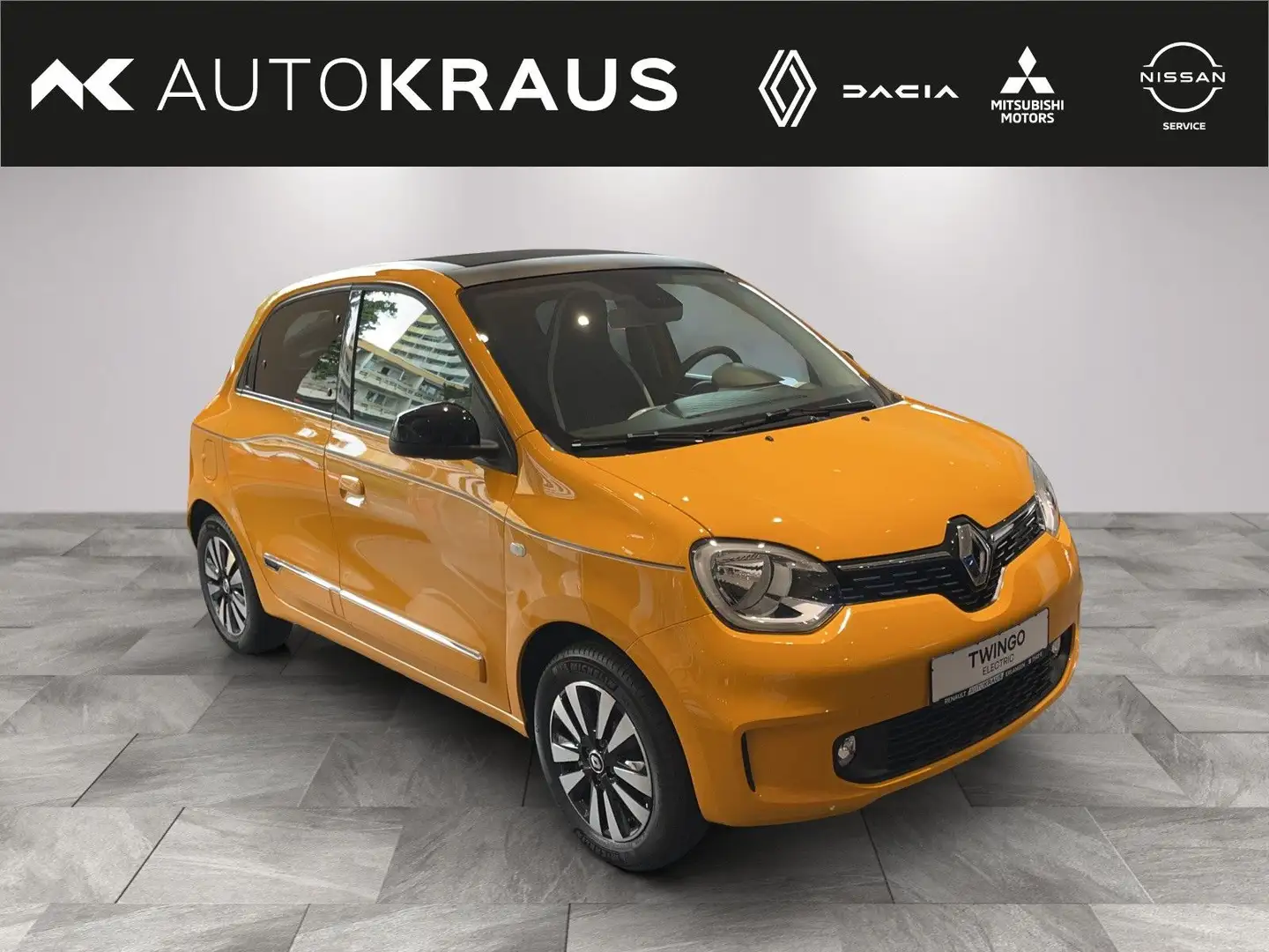 Renault Twingo E-Tech 100% Electric Techno,Schiebedach Gelb - 2