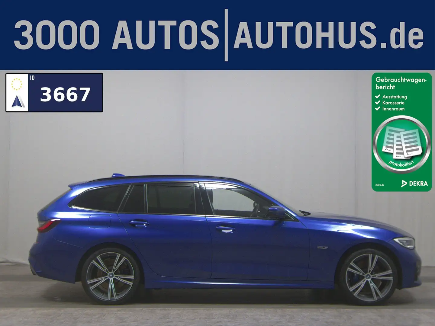 BMW 330 e Touring Advantage Navi Laser LC prof. StHzg Bleu - 1