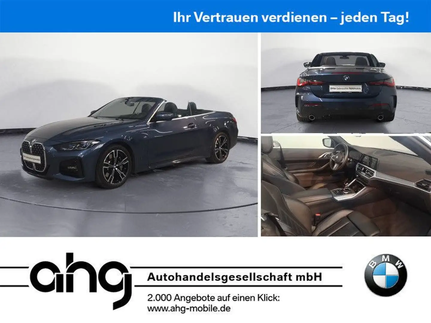 BMW 430 i Cabrio M Sport Driving Assistant, HiFi, Par Blau - 1
