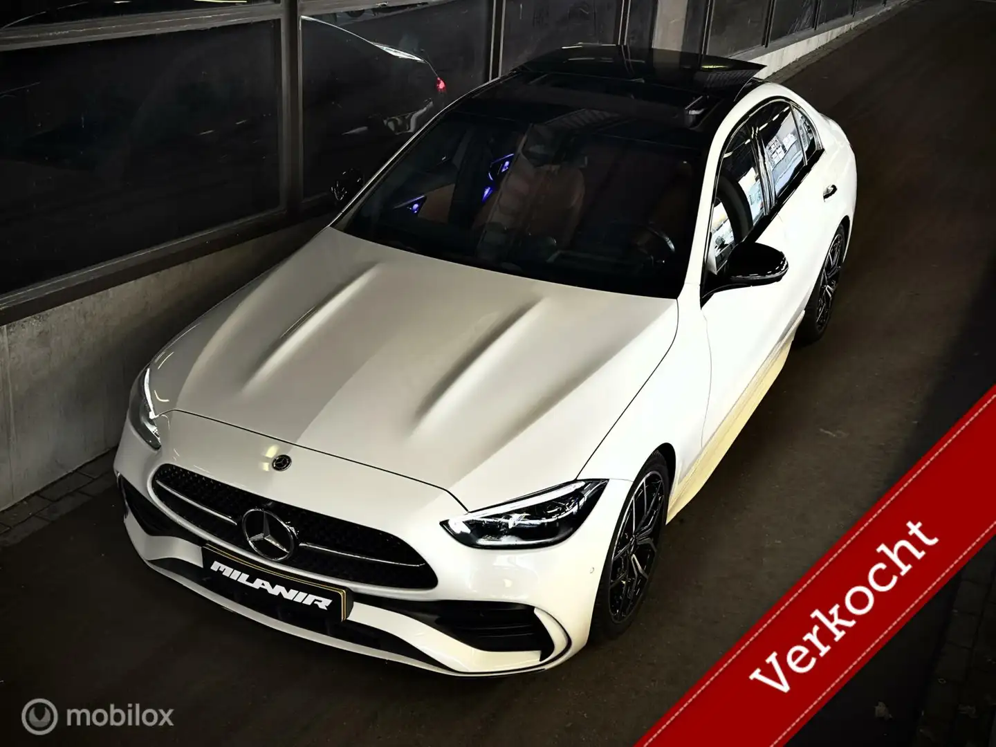 Mercedes-Benz C 200 AMG Line Vol! | Pano | Memory | Leder Blanc - 2
