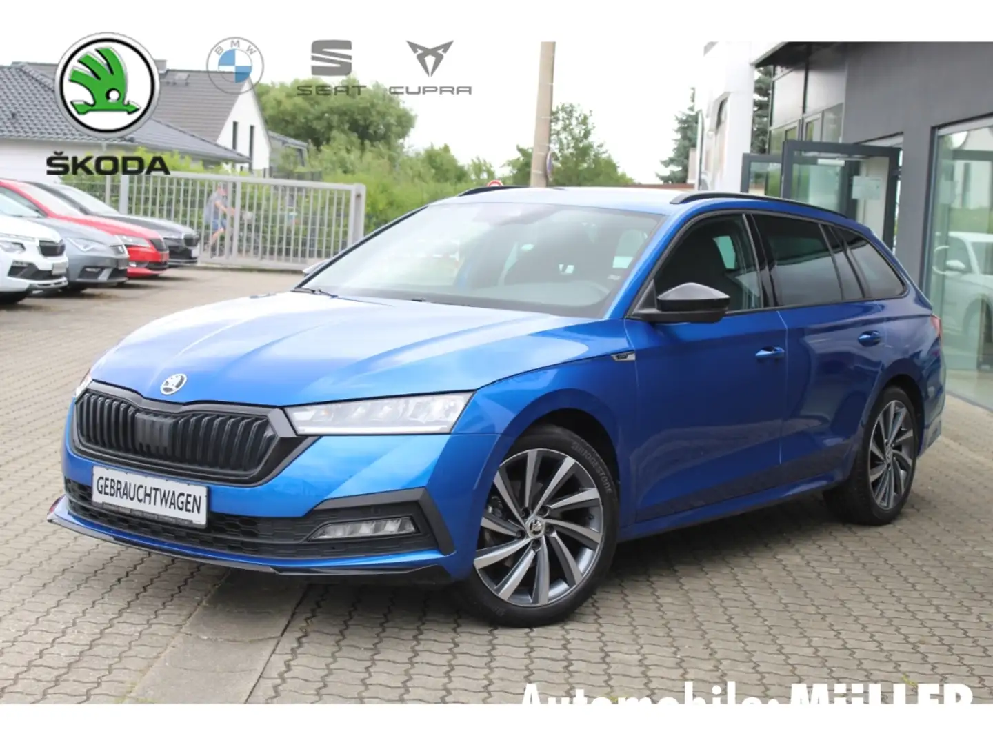 Skoda Octavia ACT EU6d Combi Sportline 1.5 TSI 110kW Navi Digita Blau - 1