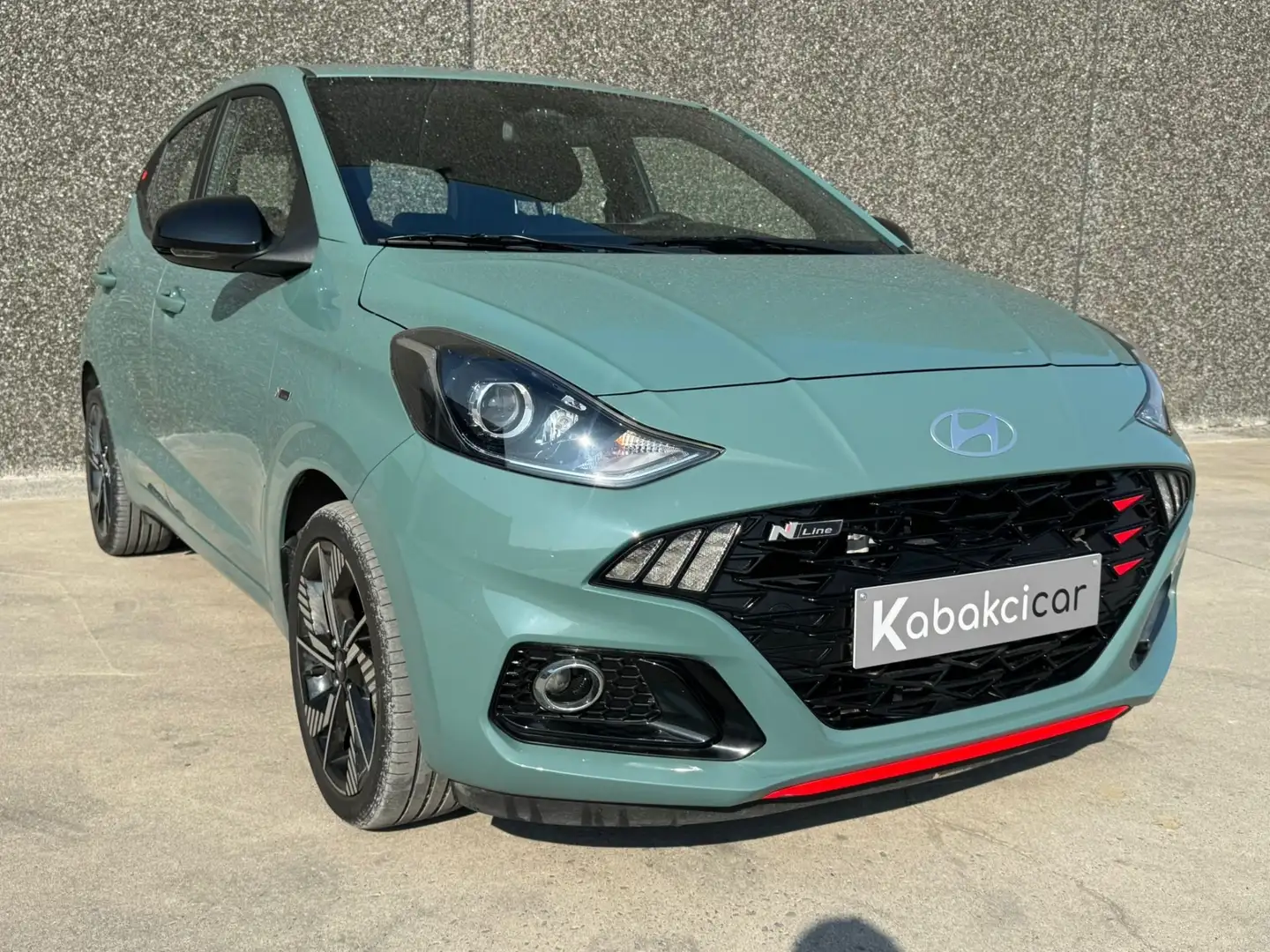 Hyundai i10 1.0 T-GDi  N-Line//CARPLAY//USB//GARANTIE 12 MOIS Groen - 1