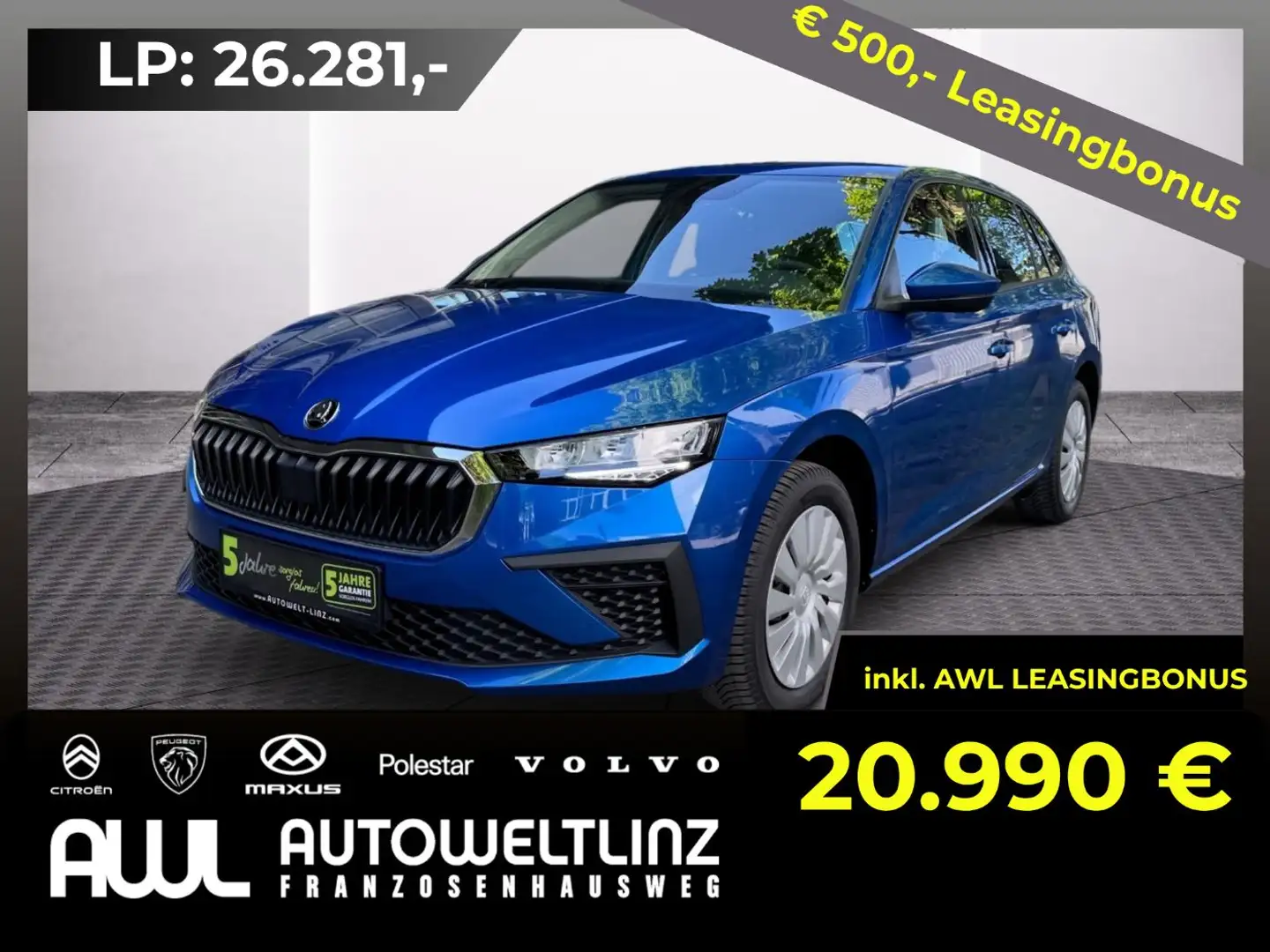 Skoda Scala 1.0 TSI Essence Kurzzulassung Blau - 1