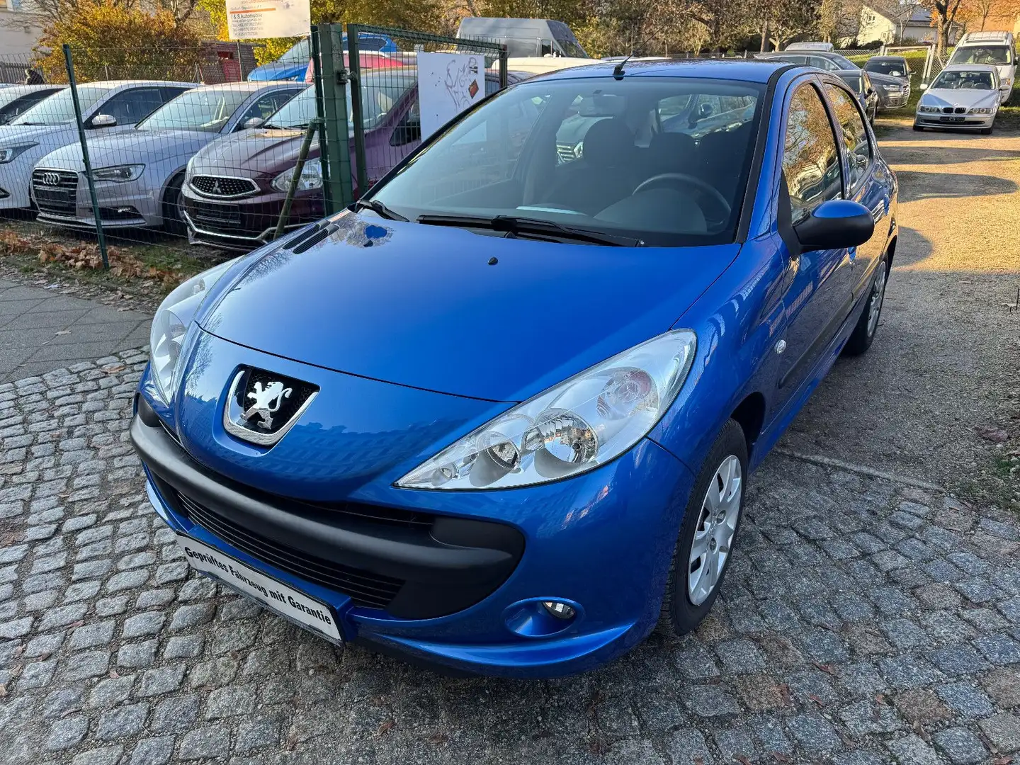 Peugeot 206 + 1-Hand Scheckheft 8-fach bereift TÜV neu Bleu - 1