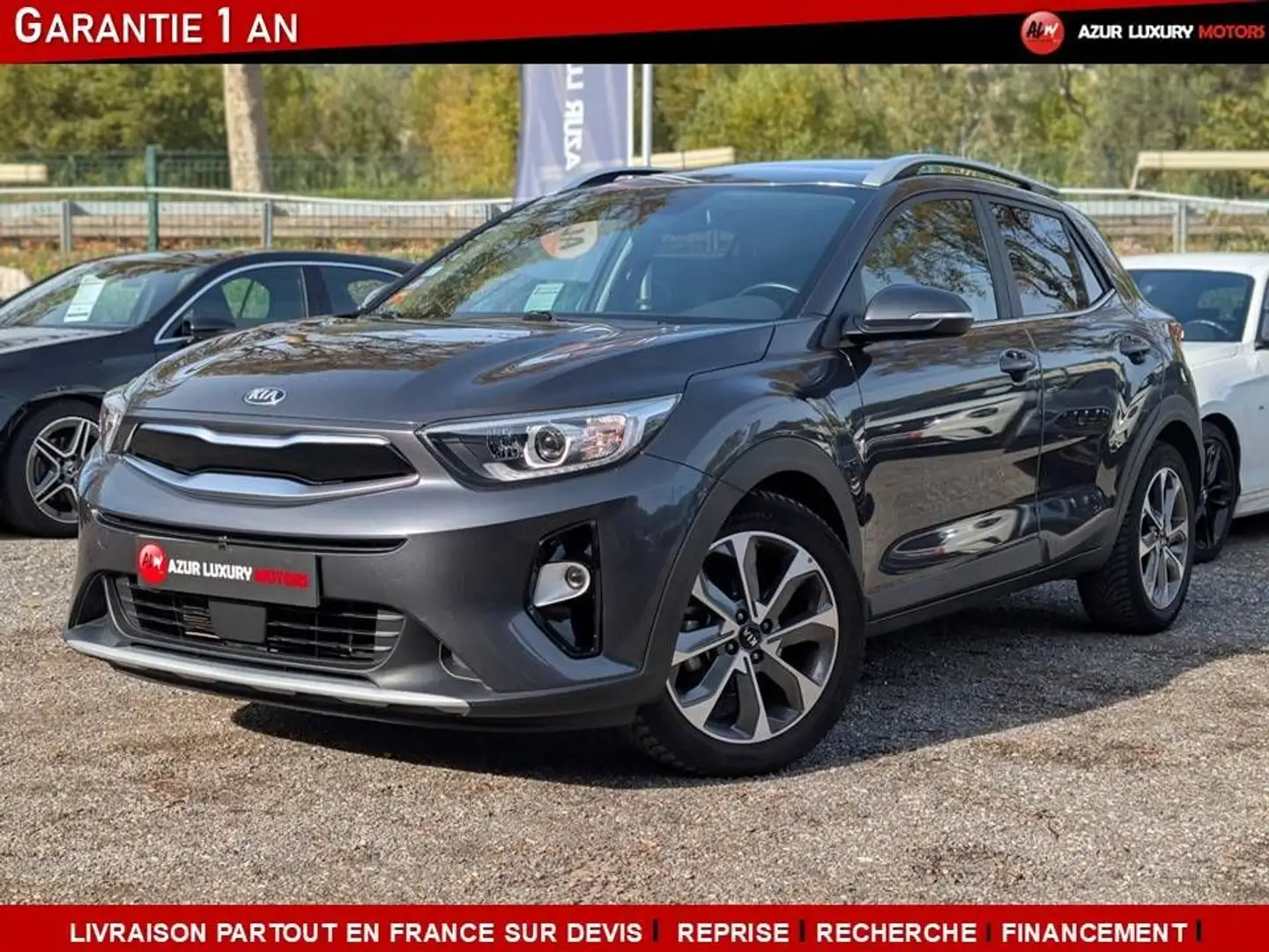 Kia Stonic 1.0 GDI 120CH BVA TOIT OUVRANT Gris - 1
