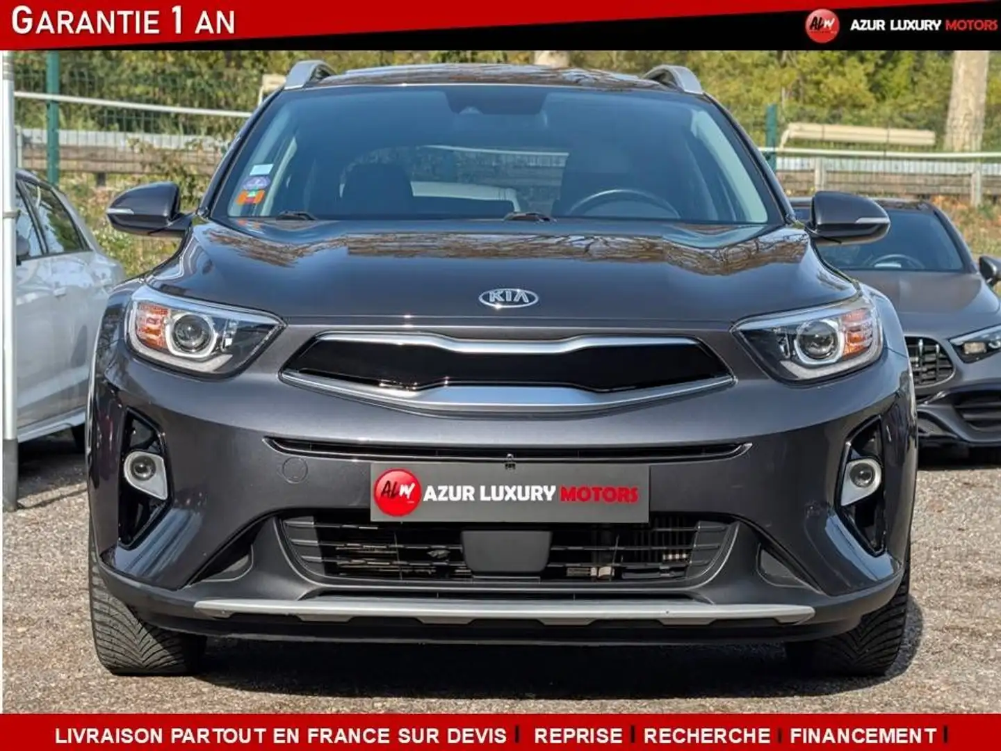 Kia Stonic 1.0 GDI 120CH BVA TOIT OUVRANT Gris - 2