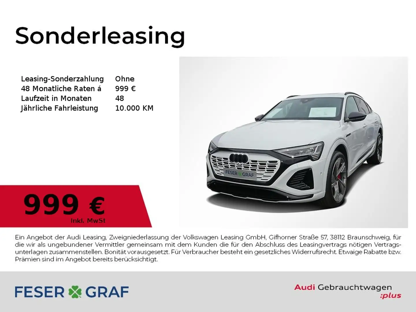 Audi Q8 Sportback S line 55 e-tron quattro NP: 124.890.-Br Weiß - 1