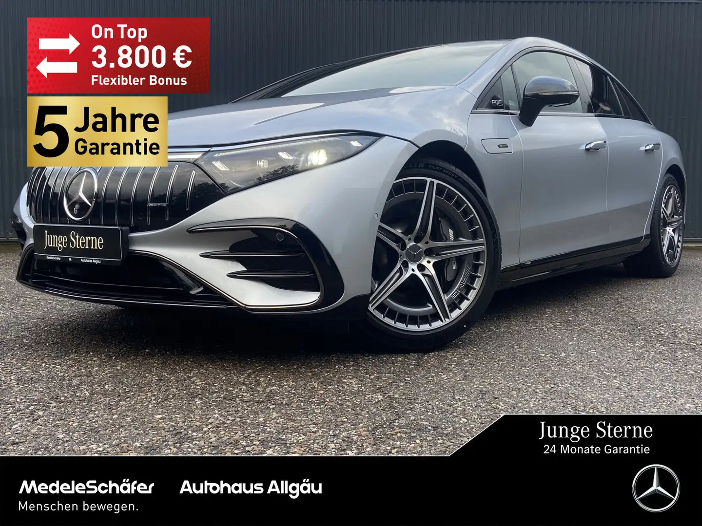 Mercedes-Benz EQS EQS 53 AMG 4M+ Night 21" Massage Carbon Sitzklima Argent - 1