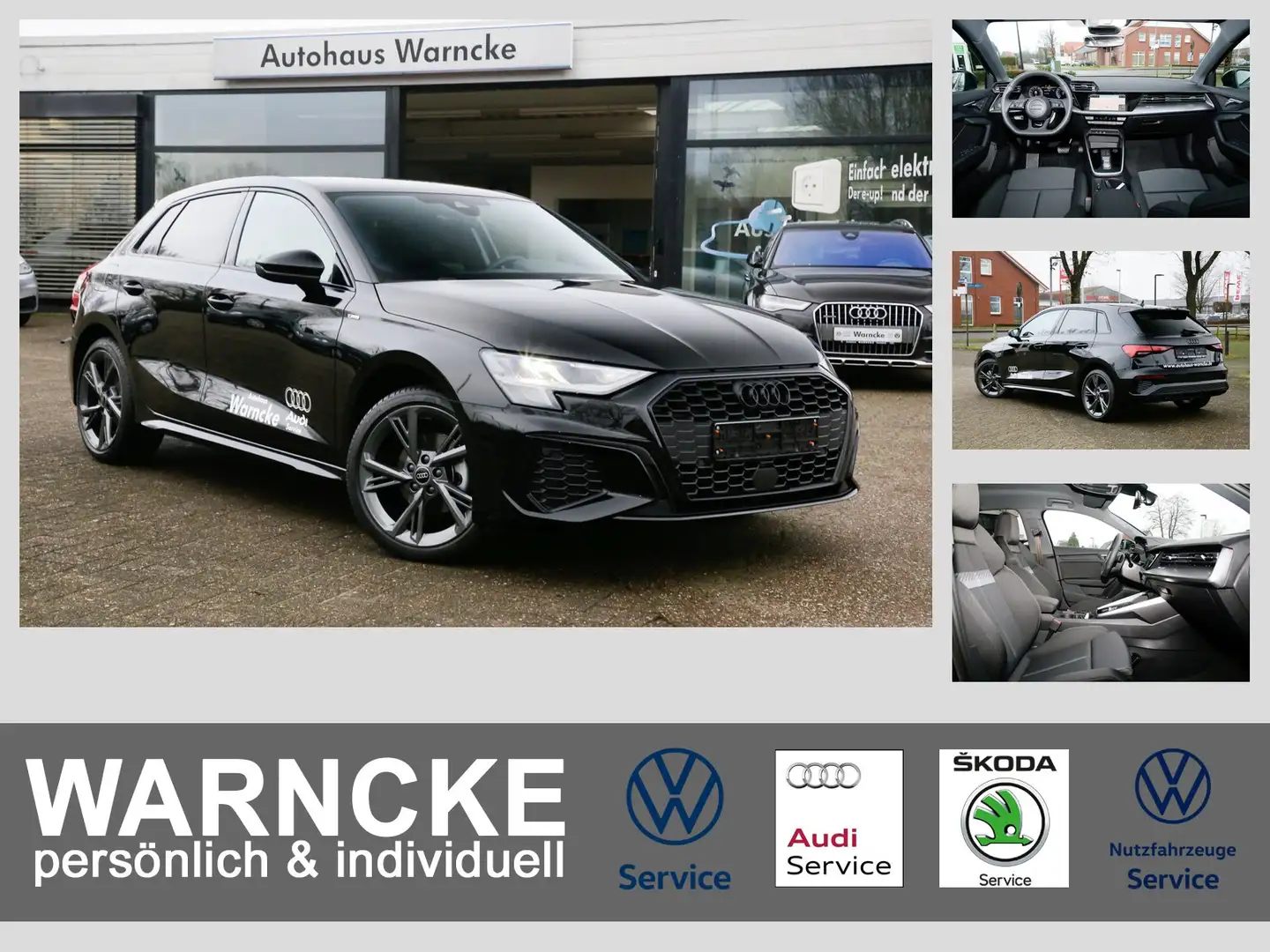 Audi A3 Sportback 1.5 TFSI S Line DSG LM NAV PDC GRA DW Schwarz - 1