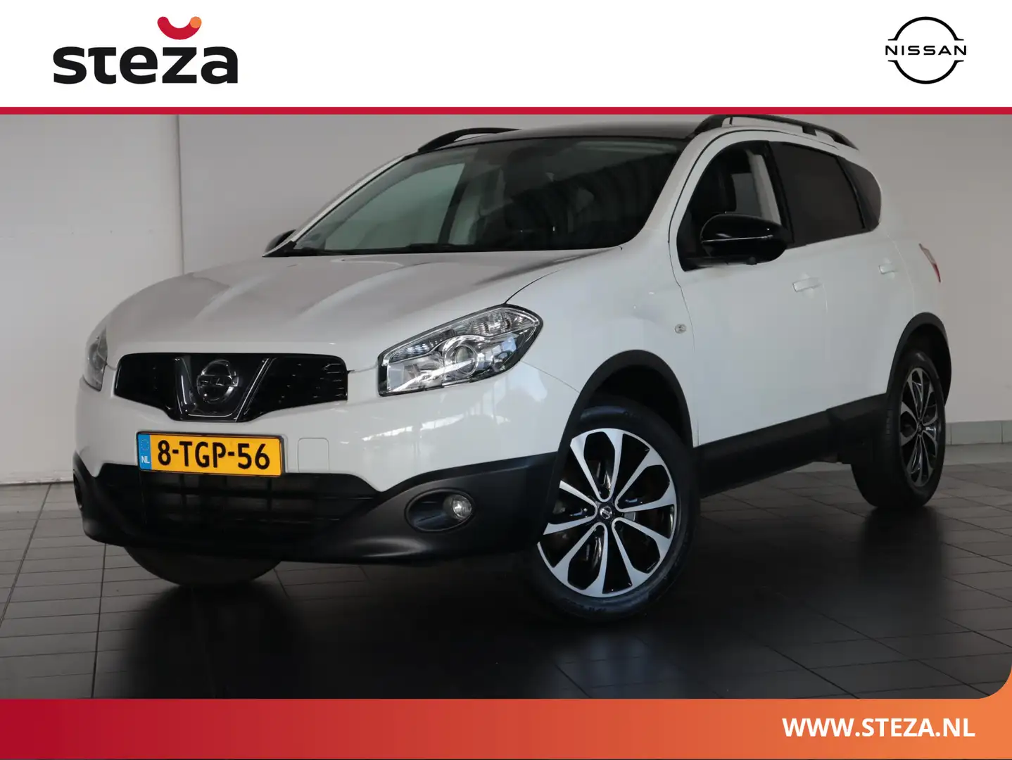 Nissan Qashqai 1.6 360 | Panoramadak | Half Leder | Trekhaak | Blanc - 1