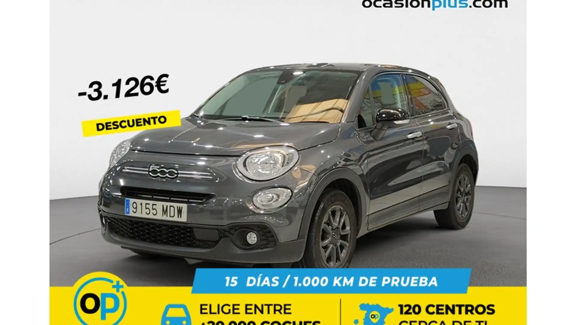 Fiat 500X 1.5 Hybrid Club DDCT 97KW Gris - 1