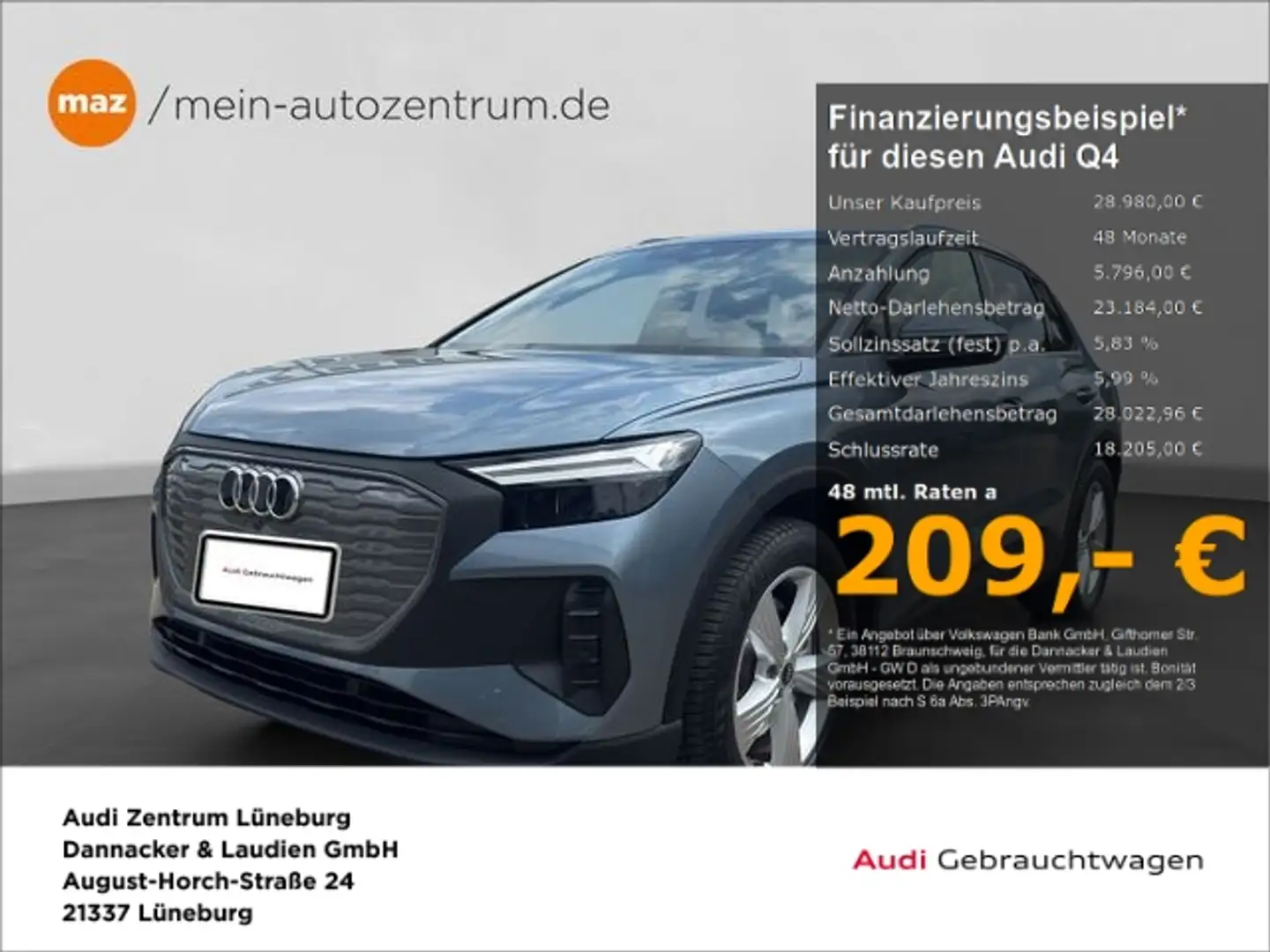 Audi Q4 e-tron 40 Alu LED APS Sitzheizung Tempomat uv Bleu - 1