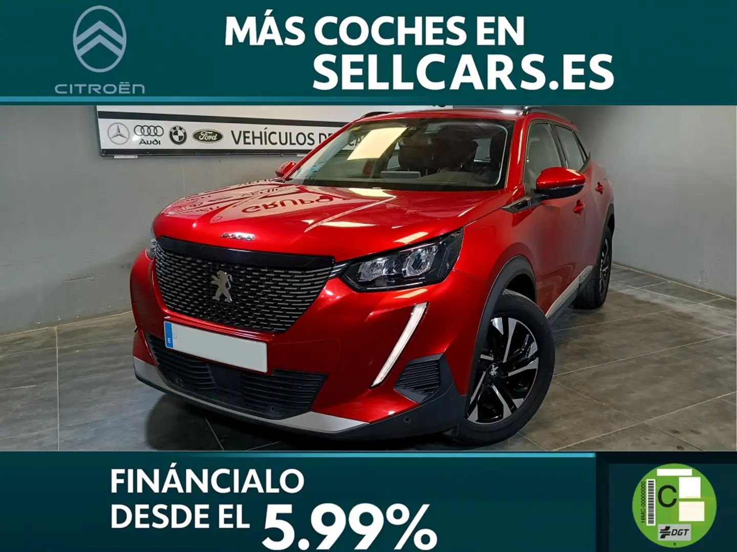 Peugeot 2008 1.2 PureTech S&S Allure 100 Rouge - 1