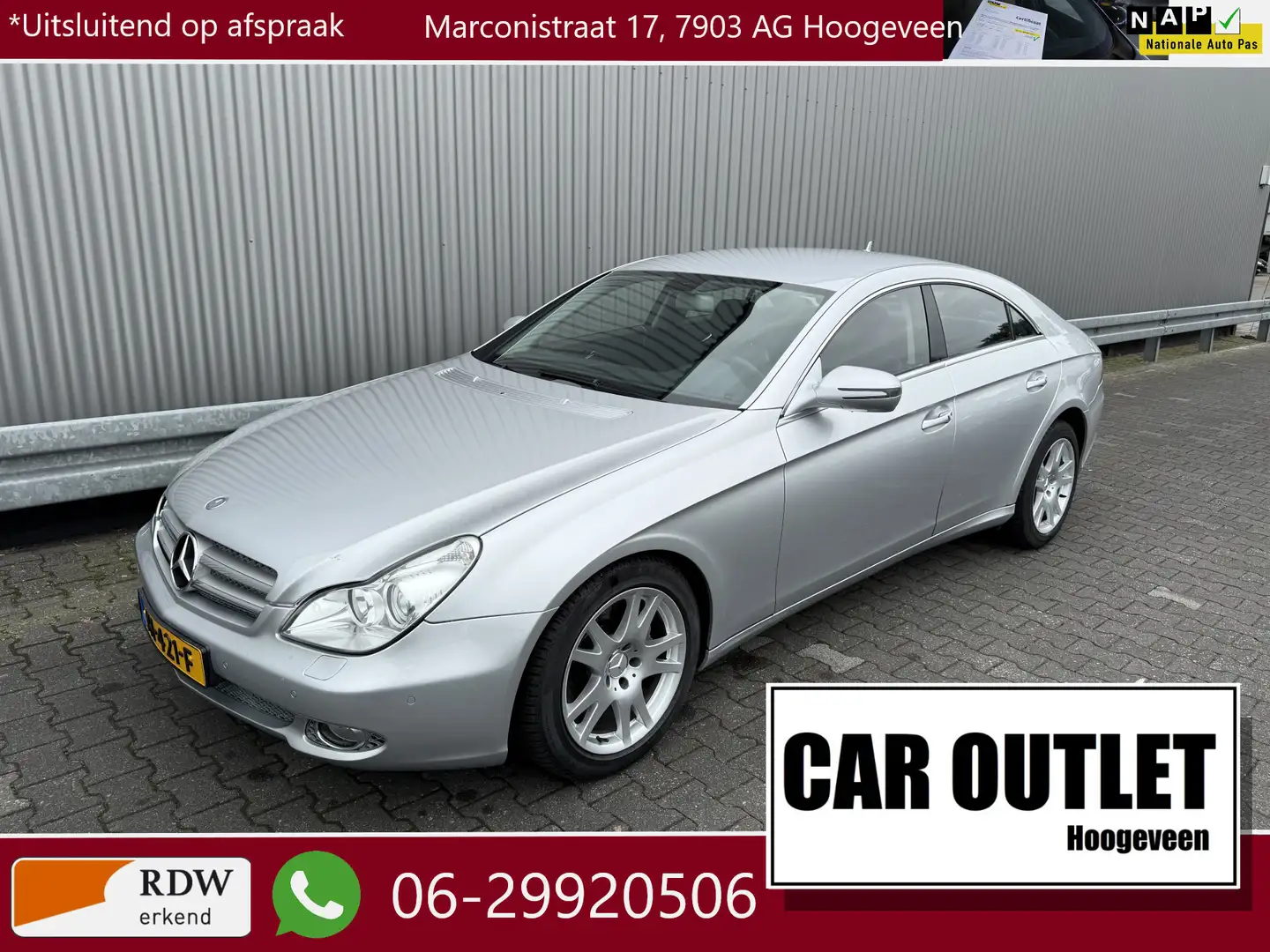 Mercedes-Benz CLS 350 CGI Prestige Plus AUTOMAAT, Leer, Clima, Navi, CC, Grijs - 1