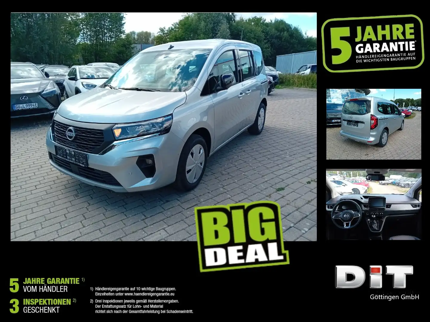 Nissan Townstar Kombi DIG-T L1 N-Connecta Klimaaut.,PDC Gris - 1