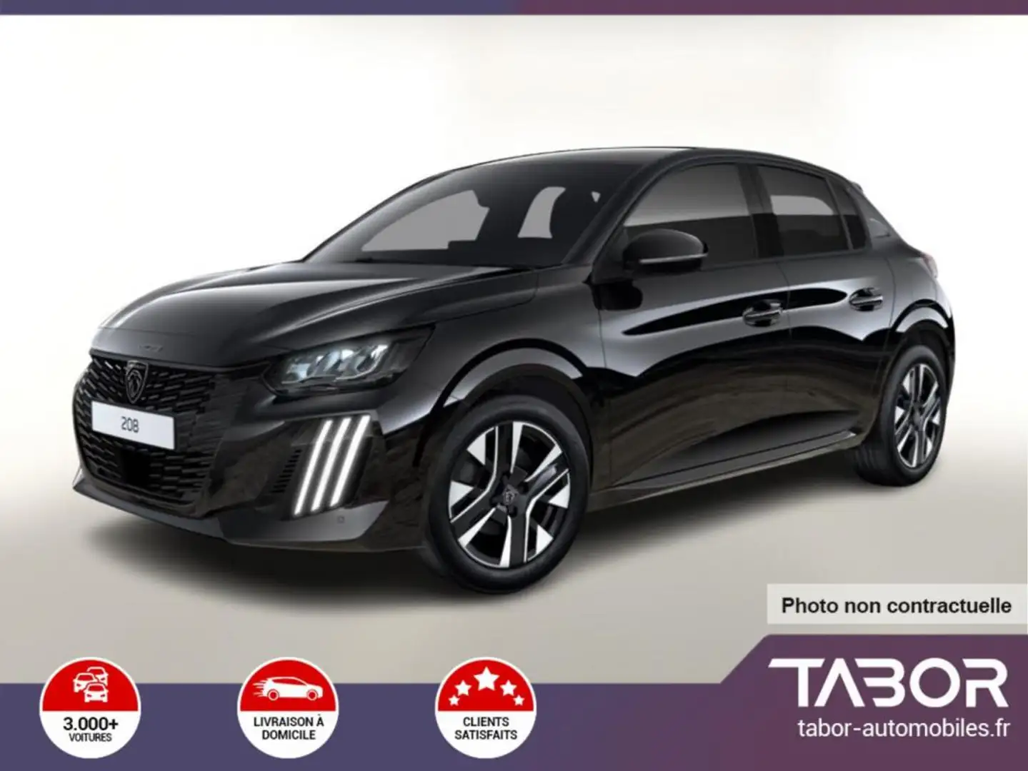 Peugeot 208 1.2 MHEV 145 eDSC6 Allure LED Keyl Noir - 1