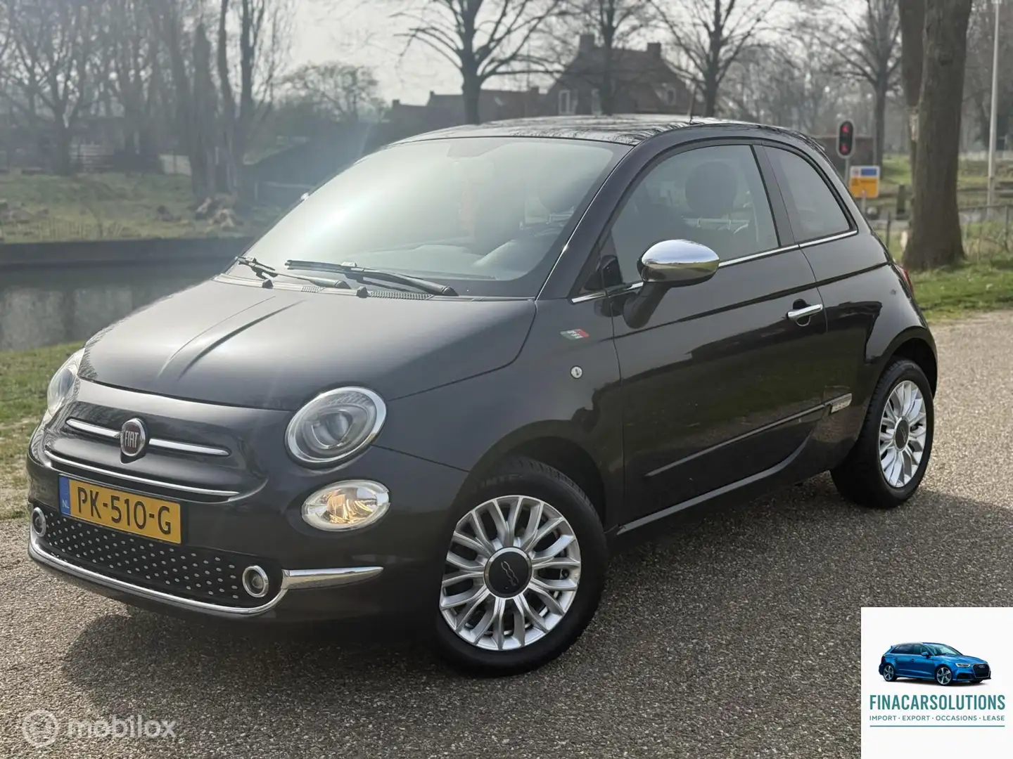 Fiat 500 1.2 Lounge|Airco|Apk| Schwarz - 1