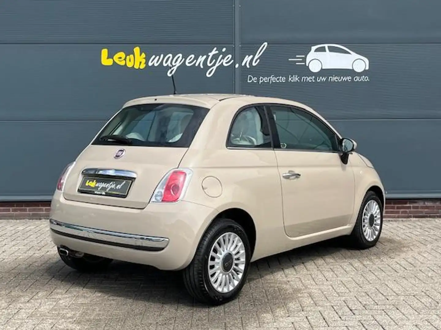 Fiat 500 1.2 Lounge *cappuccino *toponderhouden *airco *pan Marrón - 2