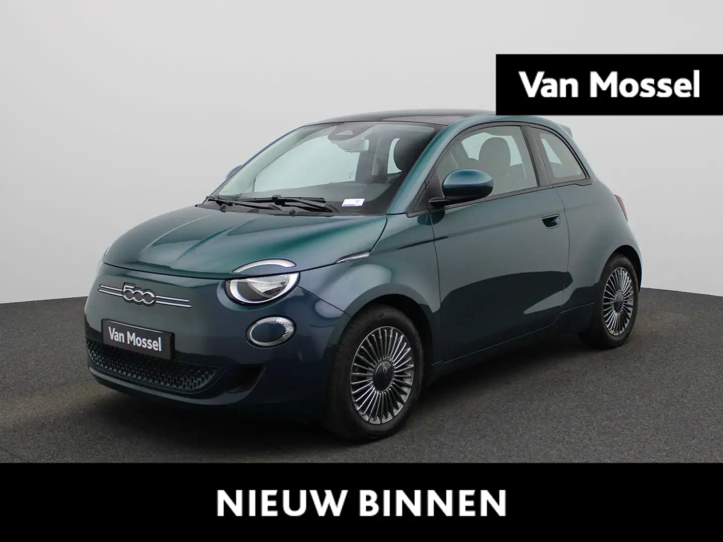 Fiat 500 500e 42 kWh Icon | Panoramadak | Navigatie | Stoel Groen - 1