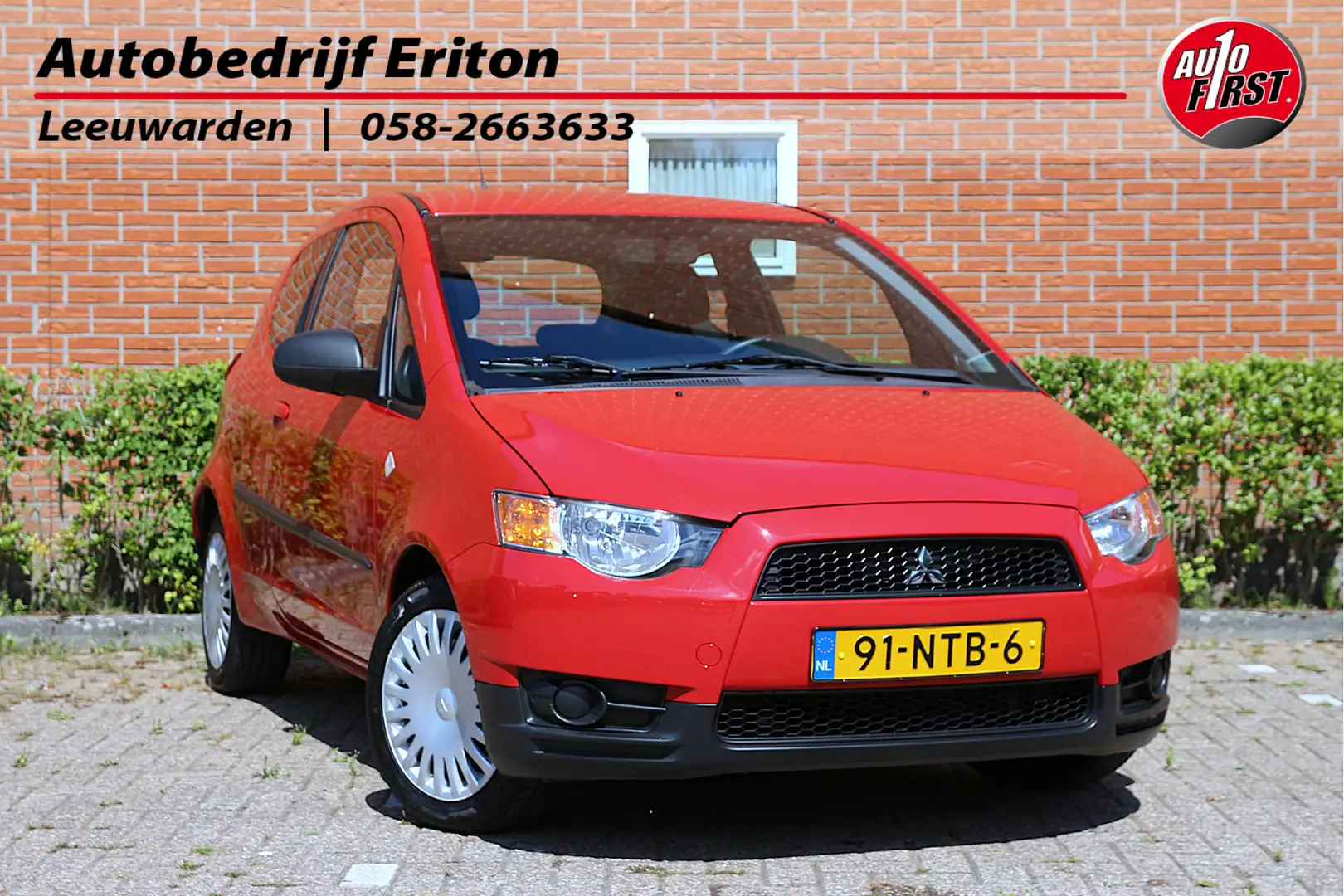 Mitsubishi Colt 1.1 75pk Edition One UNIEK! | NL-auto | Unieke KM Rood - 1