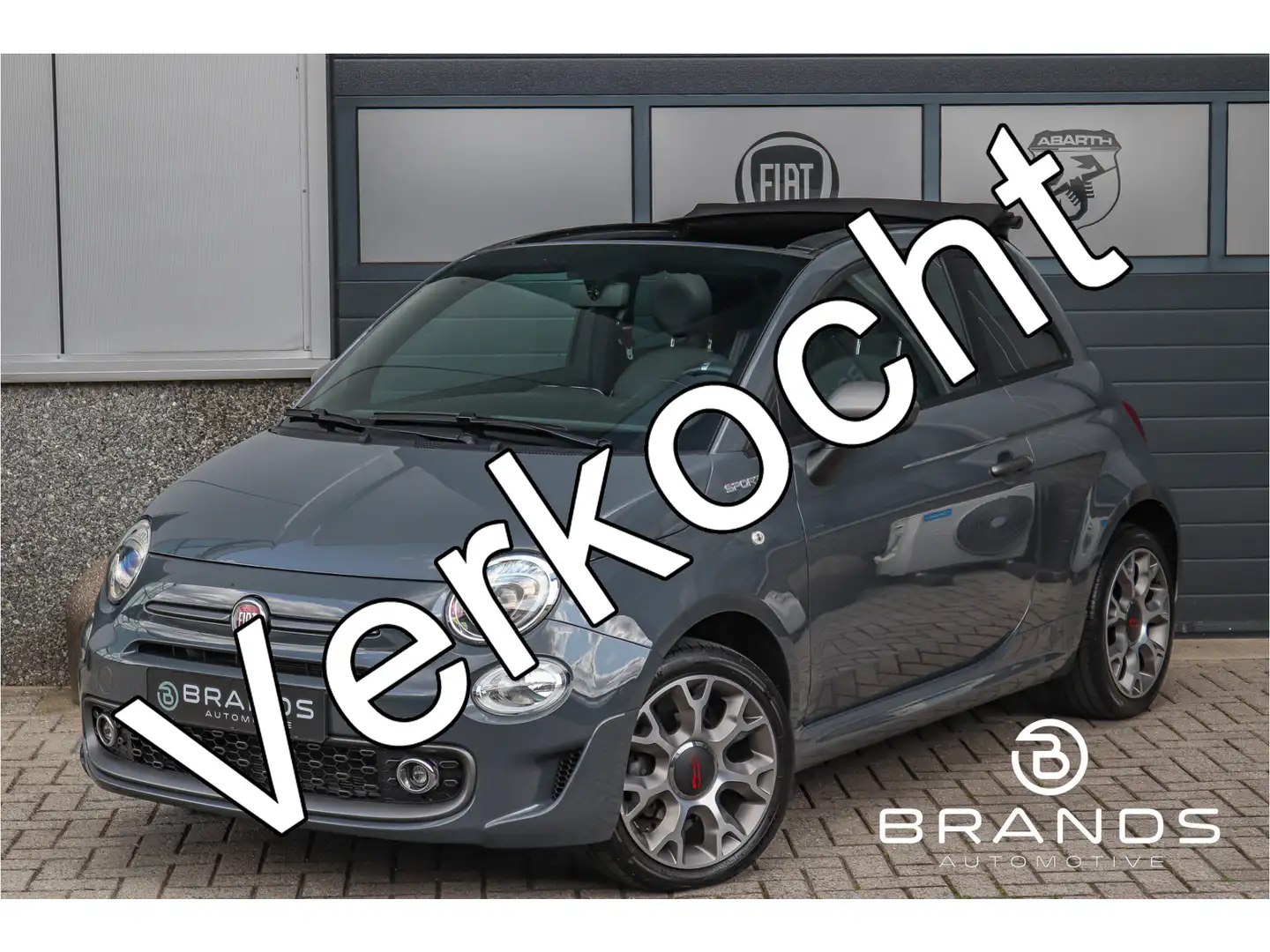 Fiat 500C 1.0 Hybrid Sport 1e eig Vol opties Garantie Grau - 1