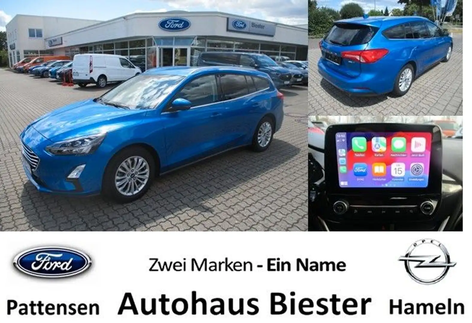 Ford Focus Turnier Titanium X  PDC+Cam+ASS+LED+AHK.ab Blau - 1