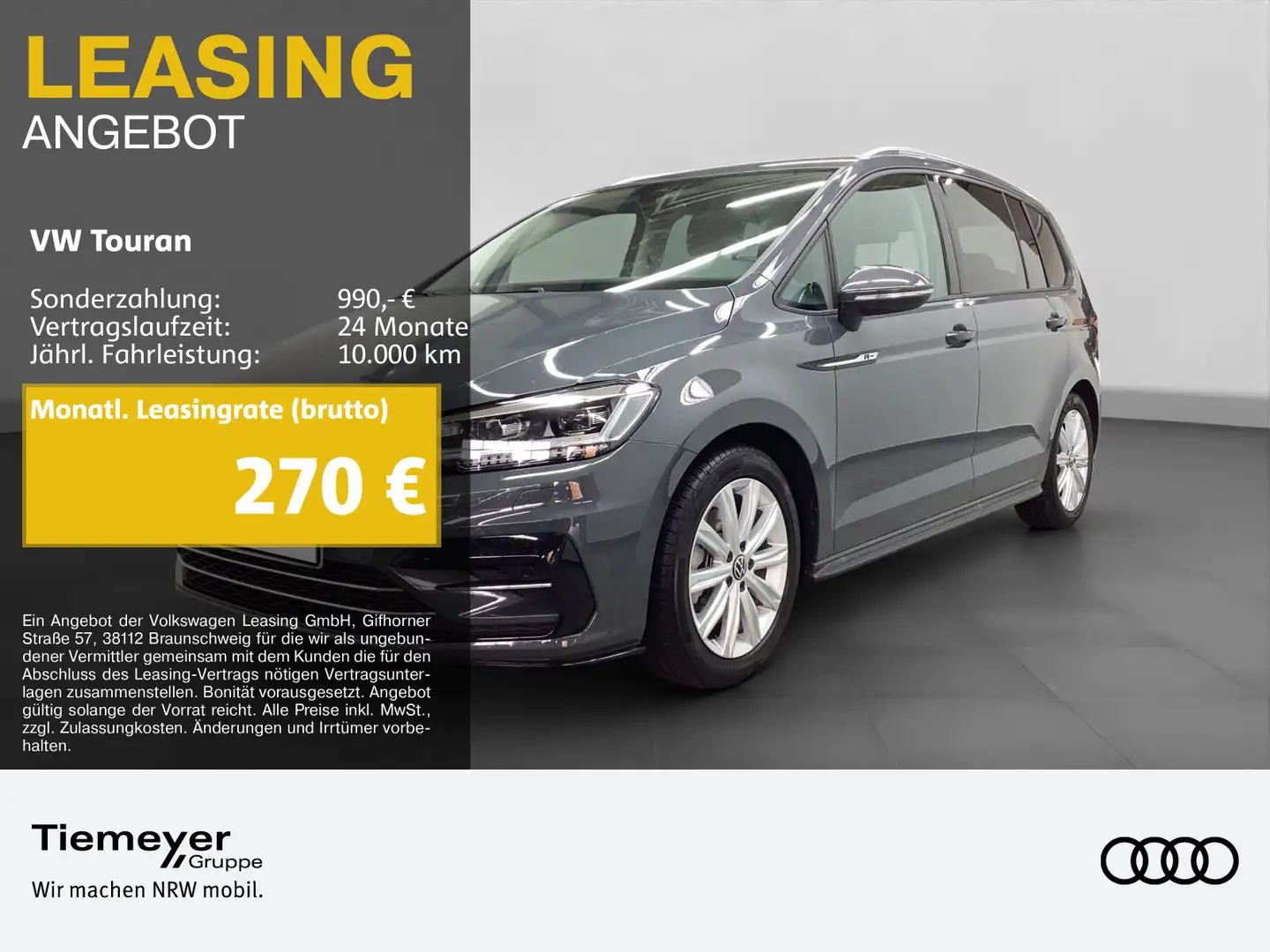 Volkswagen Touran 1.5 TSI DSG R-LINE KAMERA DCC NAVI VIRTUA Grau - 1