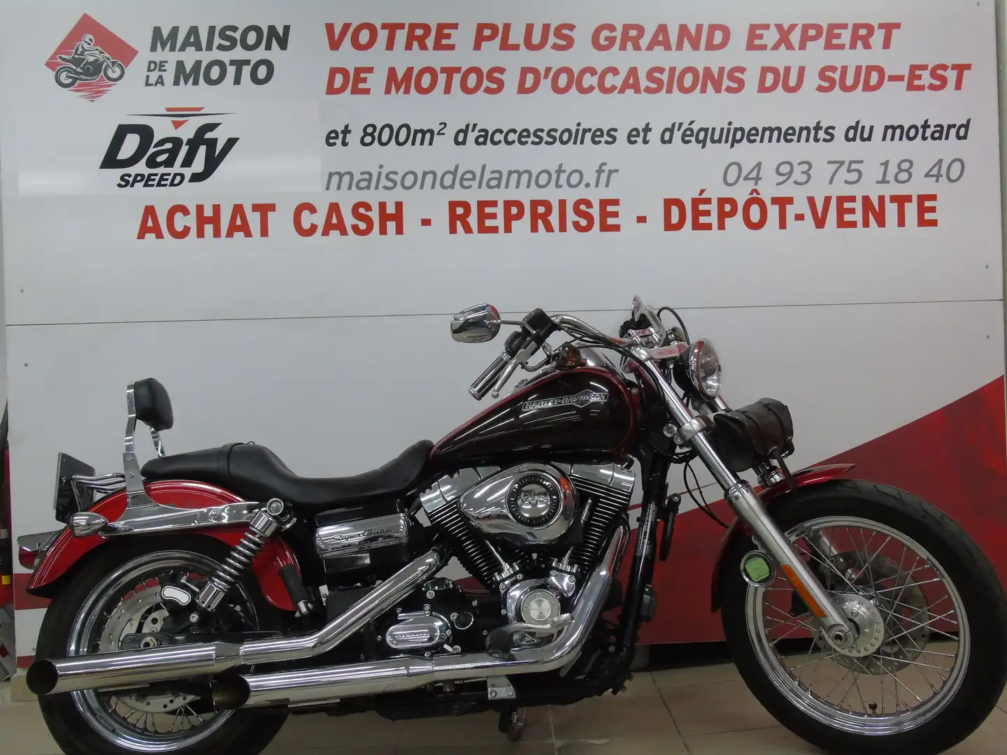 Harley-Davidson Dyna Super Glide Roşu - 1