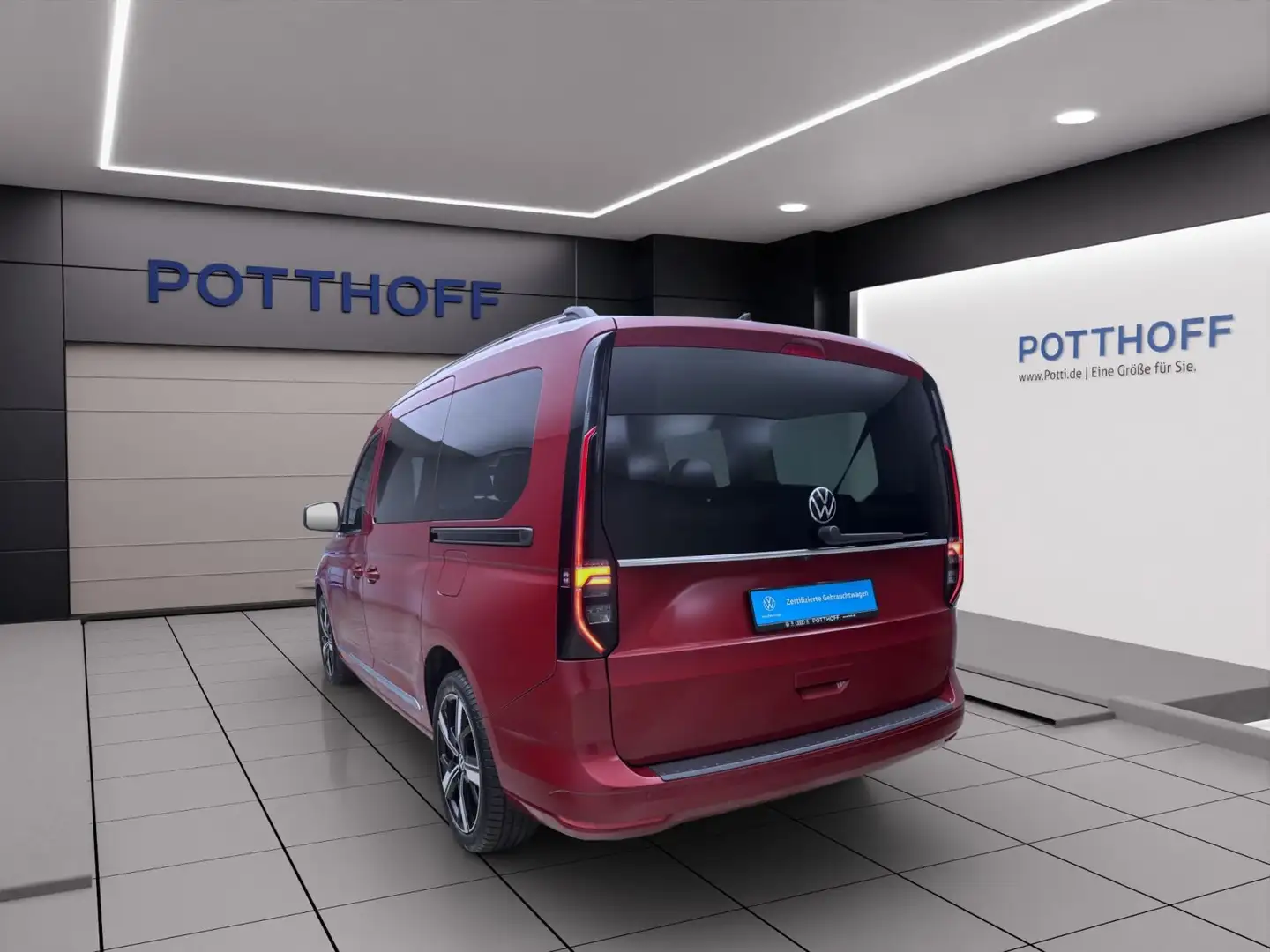 Volkswagen Caddy 2.0 TDI DSG STYLE MAXI NAVI KAMERA PDC SIT Rot - 2