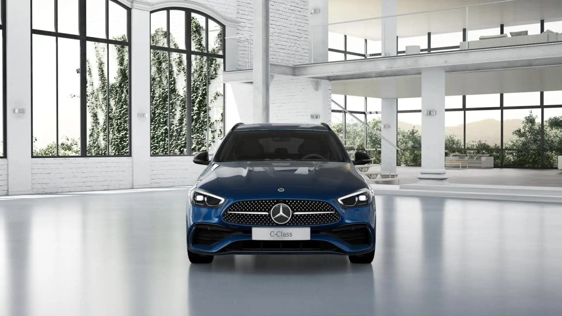 Mercedes-Benz C 220 d T-Mod AMG+Night+19er+Distro+AHK+Ambiente Blu/Azzurro - 2