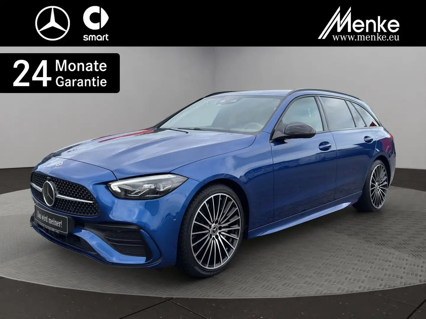 Mercedes-Benz C 220 d T-Mod AMG+Night+19er+Distro+AHK+Ambiente Blau - 1