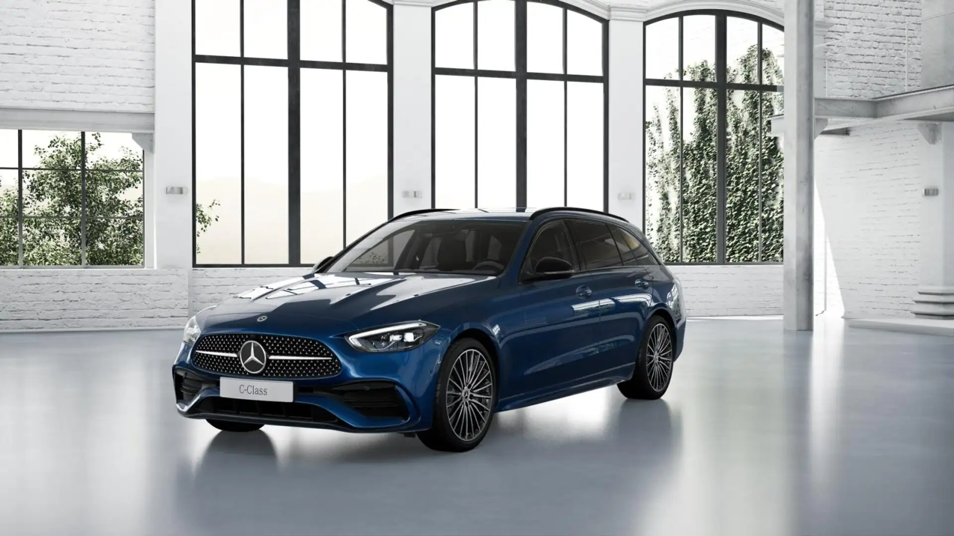 Mercedes-Benz C 220 d T-Mod AMG+Night+19er+Distro+AHK+Ambiente Blu/Azzurro - 1