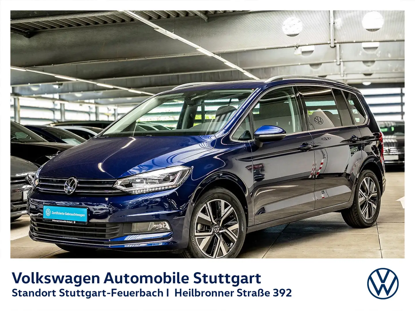 Volkswagen Touran Highline 2.0 TDI DSG Navi AHK Kamera Blau - 2